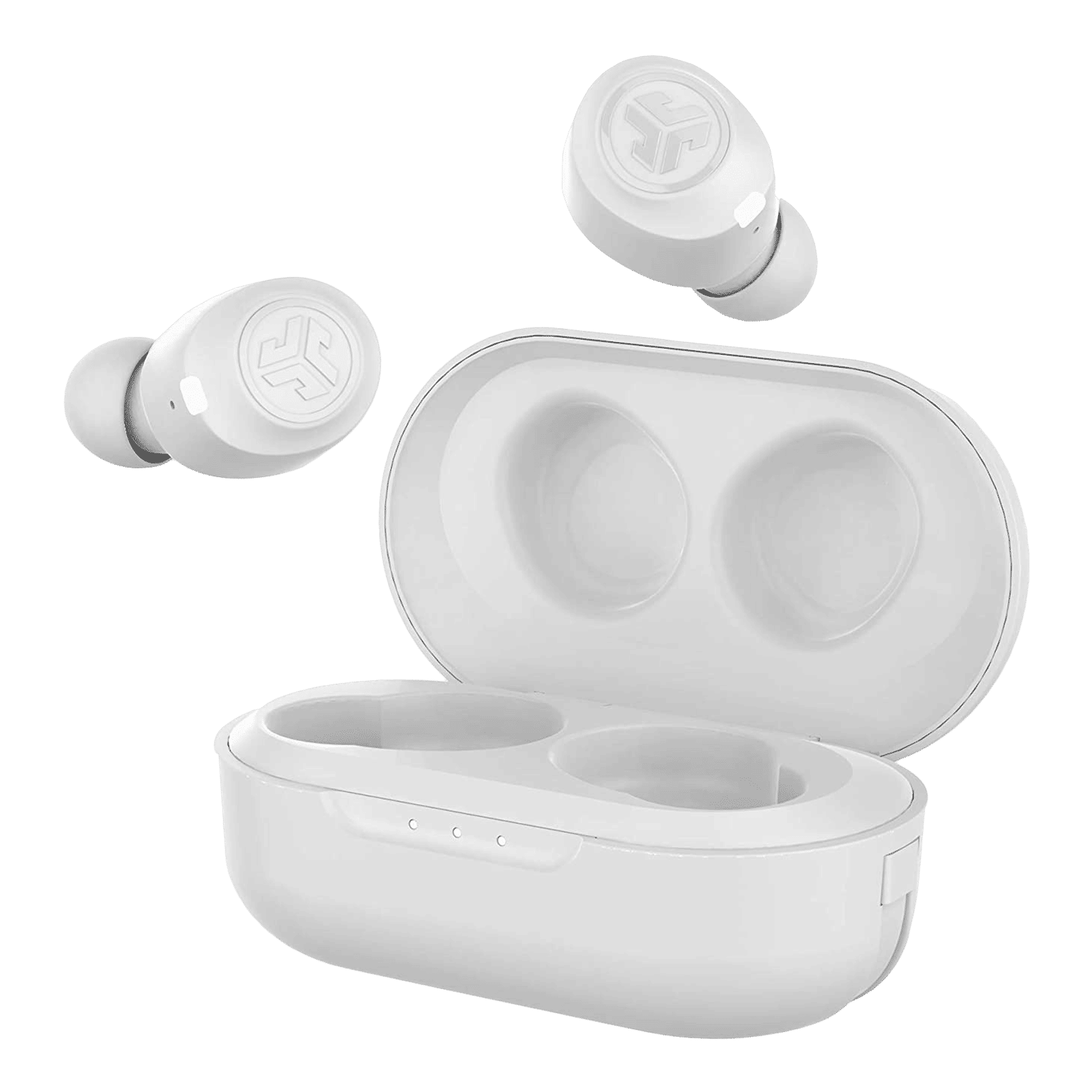 JLAB JBuds Air True IEUEBJBUDSAIRRWHT8 TWS Earbuds (IP55 Water & Sweat Resistant, 32 Hours Playback, White)_1