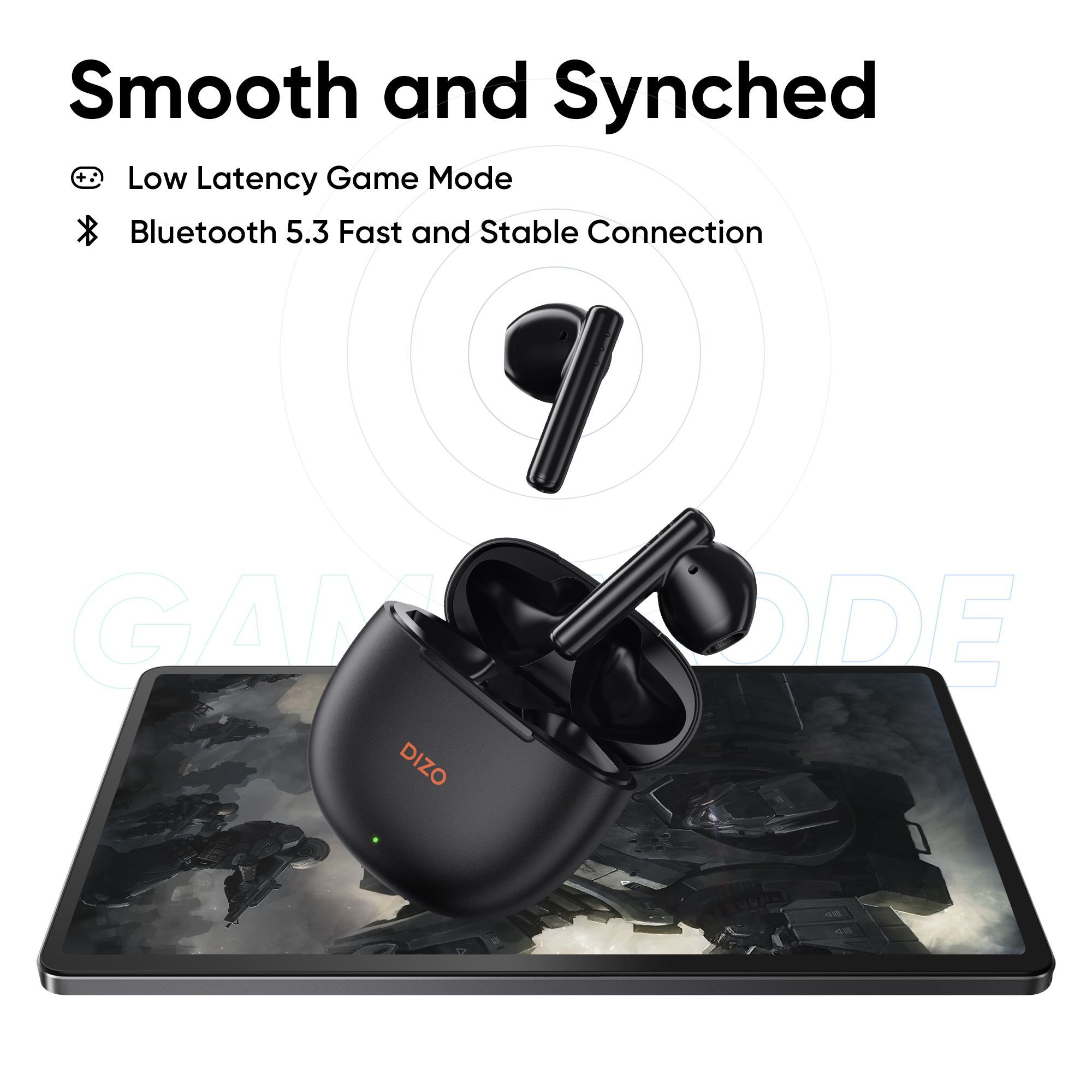 DIZO by realme TechLife Buds P 790200501 TWS Earbuds with Environmental Noise Cancellation (IPX4 Sweat & Water Resistant, 40 Hours Playback, Dynamo Black)_15