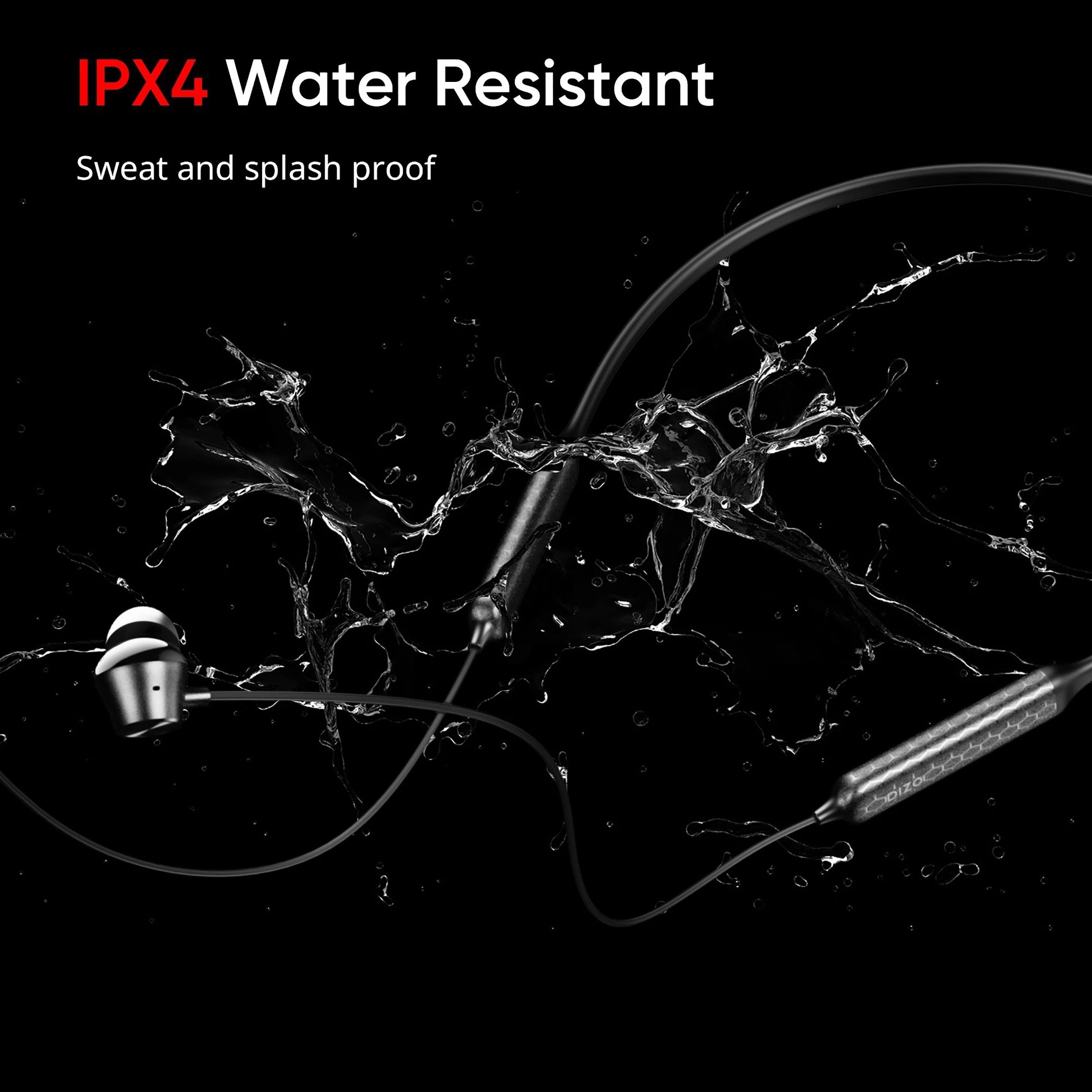 DIZO by realme TechLife Power 790200401 Neckband with Environmental Noise Cancellation (IPX4 Water Resistant, Smart Control, Classic Black)_5