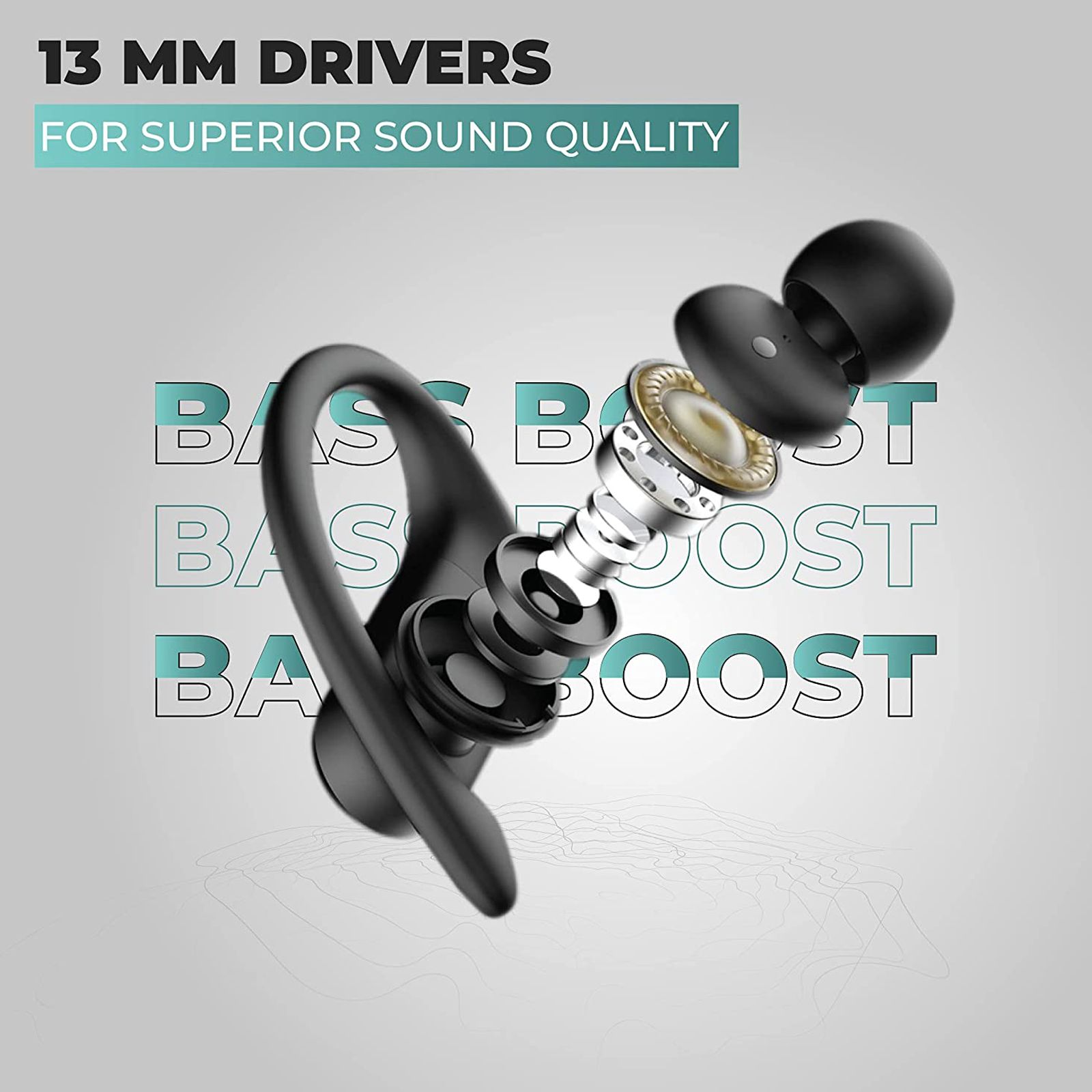 HAMMER KO 2.0 TWS Earbuds (IPX4 Water Resistant, 20 Hours Playtime, Black)_6