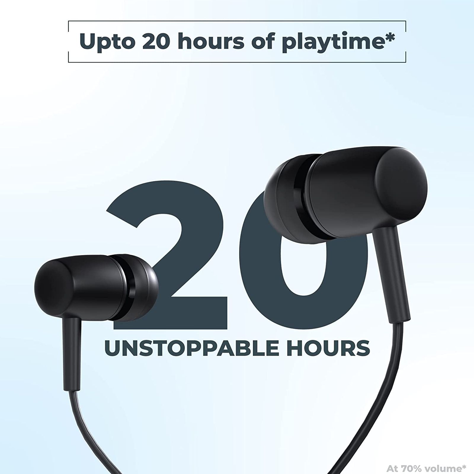 HAMMER Sting Lite Neckband with Noise Isolation (IPX4 Water Resistant, Google & Siri Compatibility, Black) HAMMER Sting Lite Neckband with Noise Isolation (IPX4 Water Resistant, Google & Siri Compatibility, Black)_5