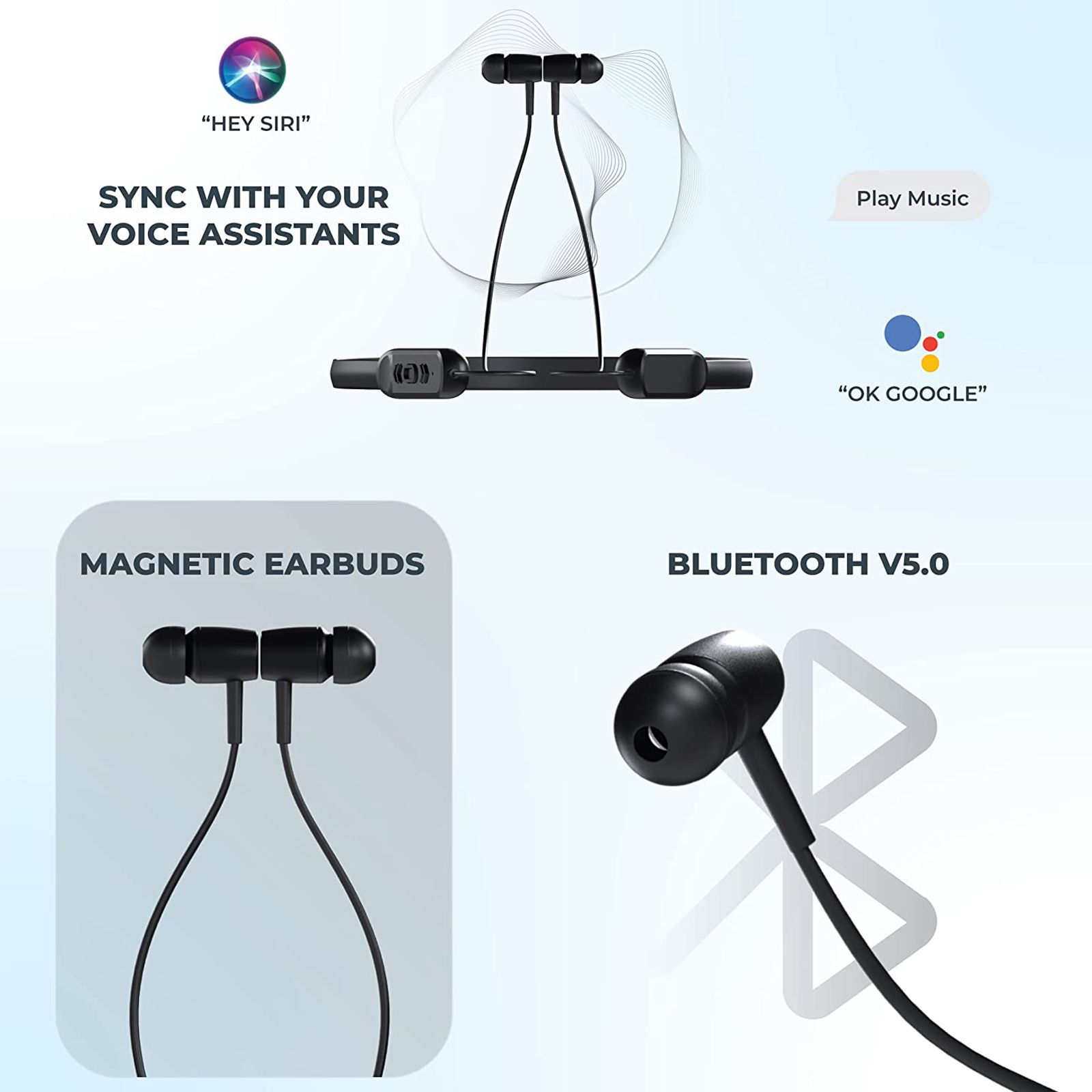 HAMMER Sting Lite Neckband with Noise Isolation (IPX4 Water Resistant, Google & Siri Compatibility, Black) HAMMER Sting Lite Neckband with Noise Isolation (IPX4 Water Resistant, Google & Siri Compatibility, Black)_6