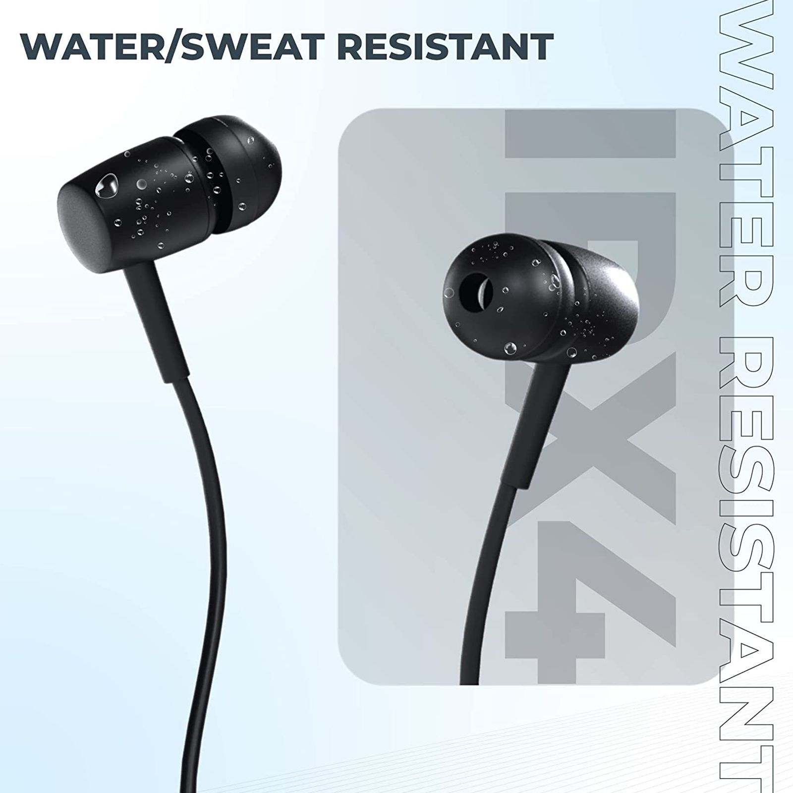 HAMMER Sting Lite Neckband with Noise Isolation (IPX4 Water Resistant, Google & Siri Compatibility, Black) HAMMER Sting Lite Neckband with Noise Isolation (IPX4 Water Resistant, Google & Siri Compatibility, Black)_3