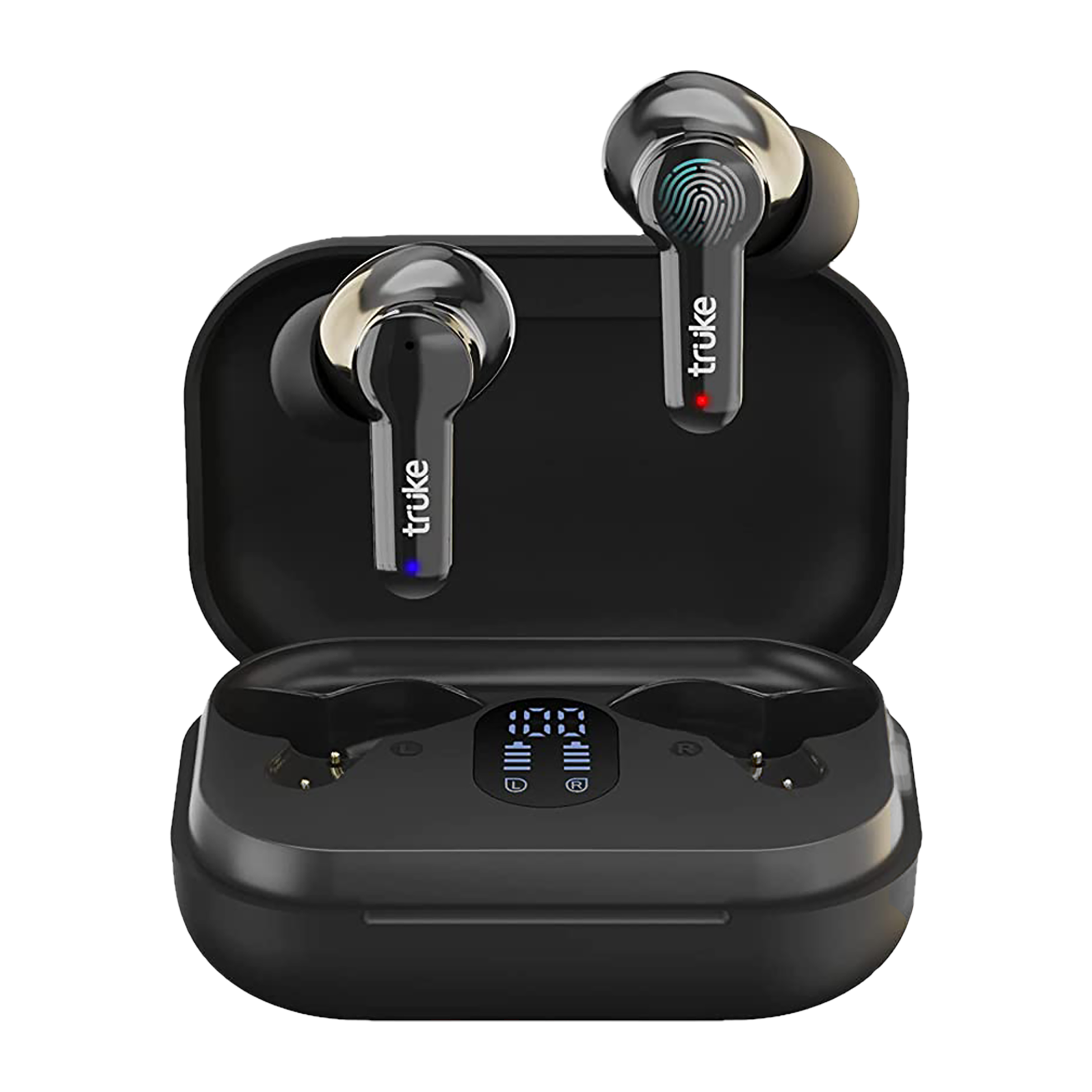 truke Buds Q1 E21 TWS Earbuds (IPX4 Sweat Resistant, 60 Hours Playtime, Black) truke Buds Q1 E21 TWS Earbuds (IPX4 Sweat Resistant, 60 Hours Playtime, Black)_1