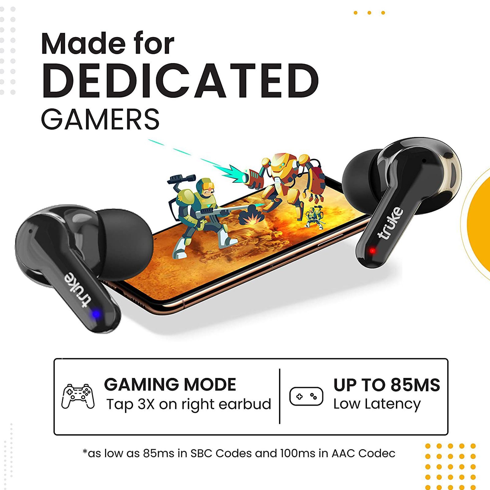 truke Buds Q1 E21 TWS Earbuds (IPX4 Sweat Resistant, 60 Hours Playtime, Black) truke Buds Q1 E21 TWS Earbuds (IPX4 Sweat Resistant, 60 Hours Playtime, Black)_11