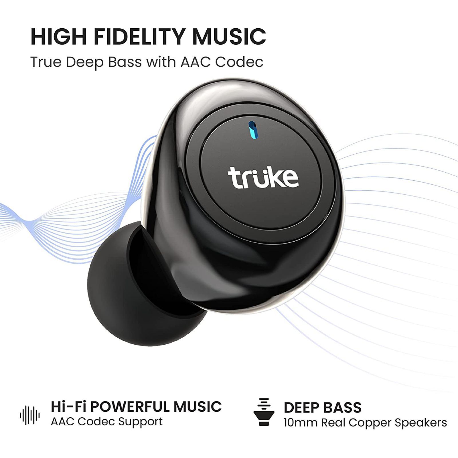 truke Fit 1+ B097 TWS Earbuds with Noise Isolation (IPX4 Sweat & Water Resistant, Dedicated Gaming Mode, Black)_7