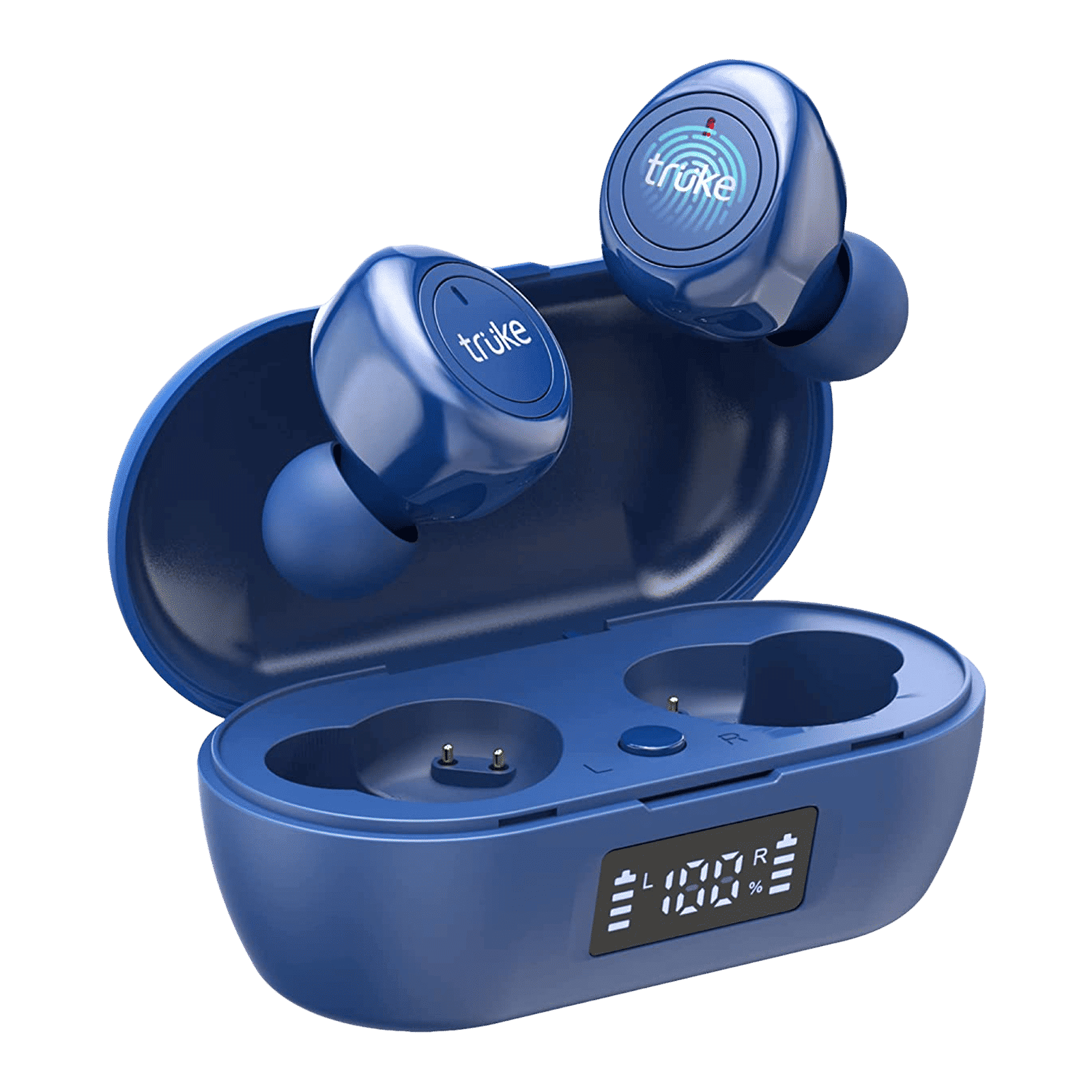 truke Fit 1+ B097 TWS Earbuds with Noise Isolation (IPX4 Sweat & Water Resistant, Dedicated Gaming Mode, Blue)_1