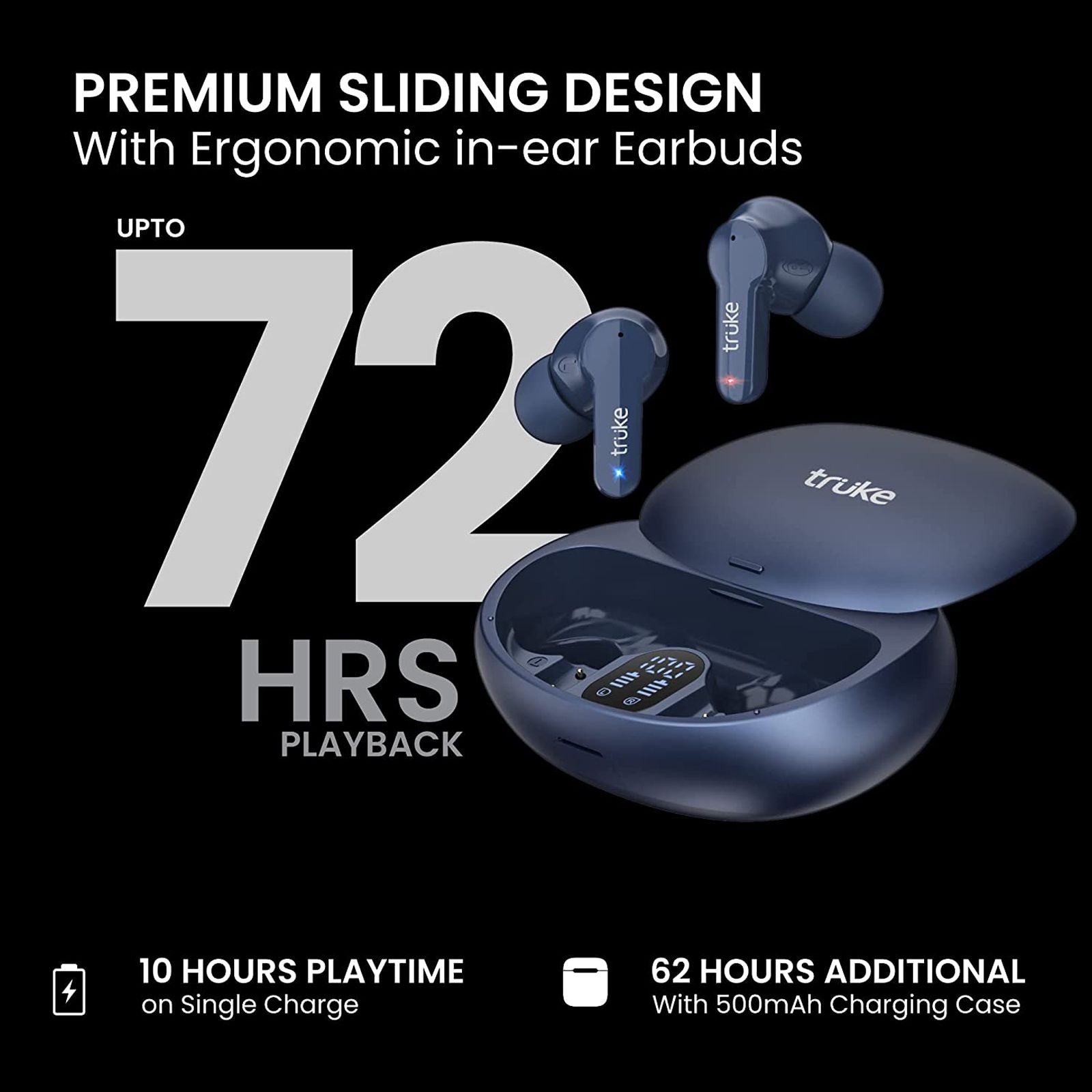truke Buds S1 S21 TWS Earbuds with Environmental Noise Cancellation (IPX4 Sweat & Water Resistant, 85ms Low Latency Gaming Mode, Blue) truke Buds S1 S21 TWS Earbuds with Environmental Noise Cancellation (IPX4 Sweat & Water Resistant, 85ms Low Latency Gaming Mode, Blue)_7