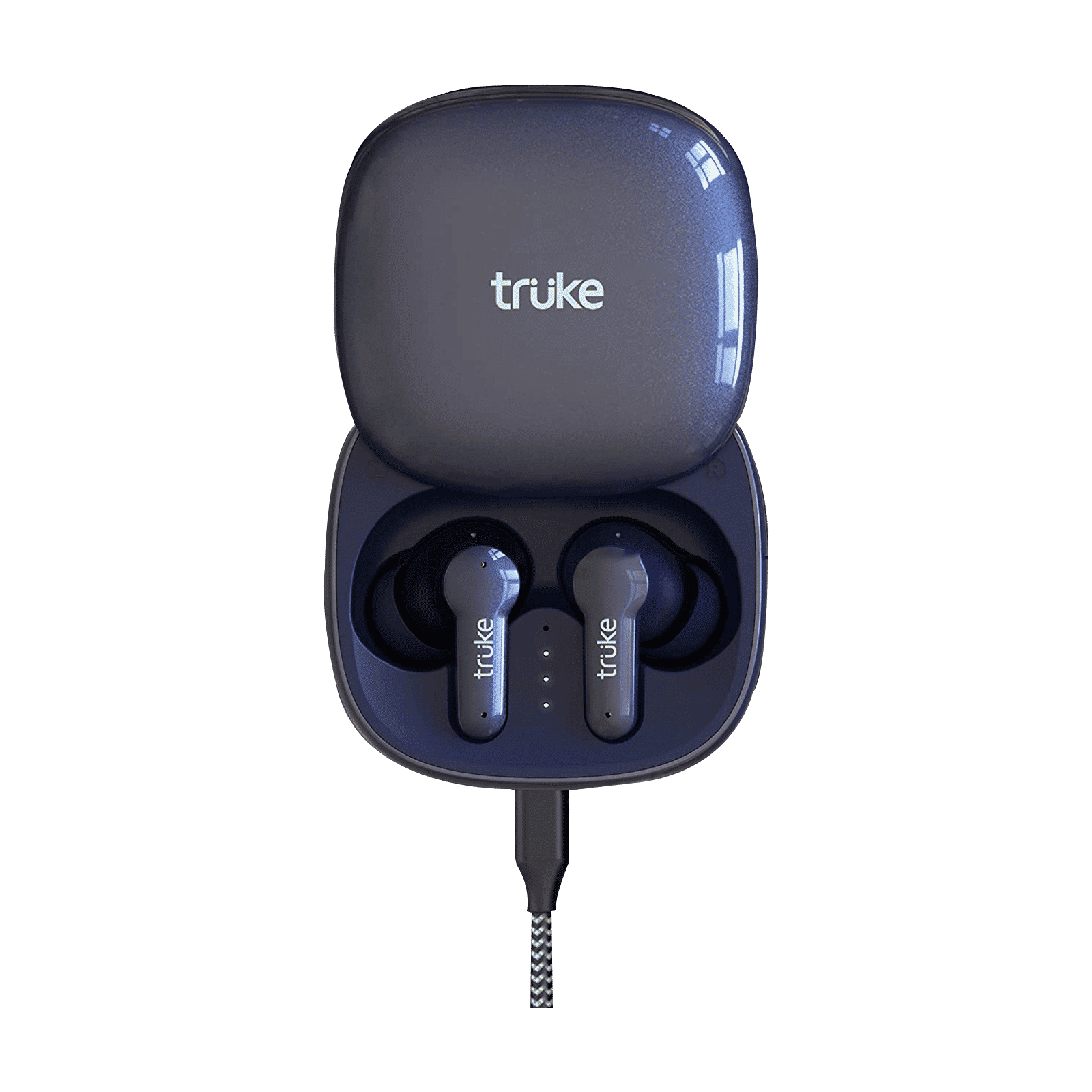 truke Buds S2 E213 TWS Earbuds with AI Noise Cancellation (IPX4 Water Resistant, 48 Hours Playback, Blue)_3