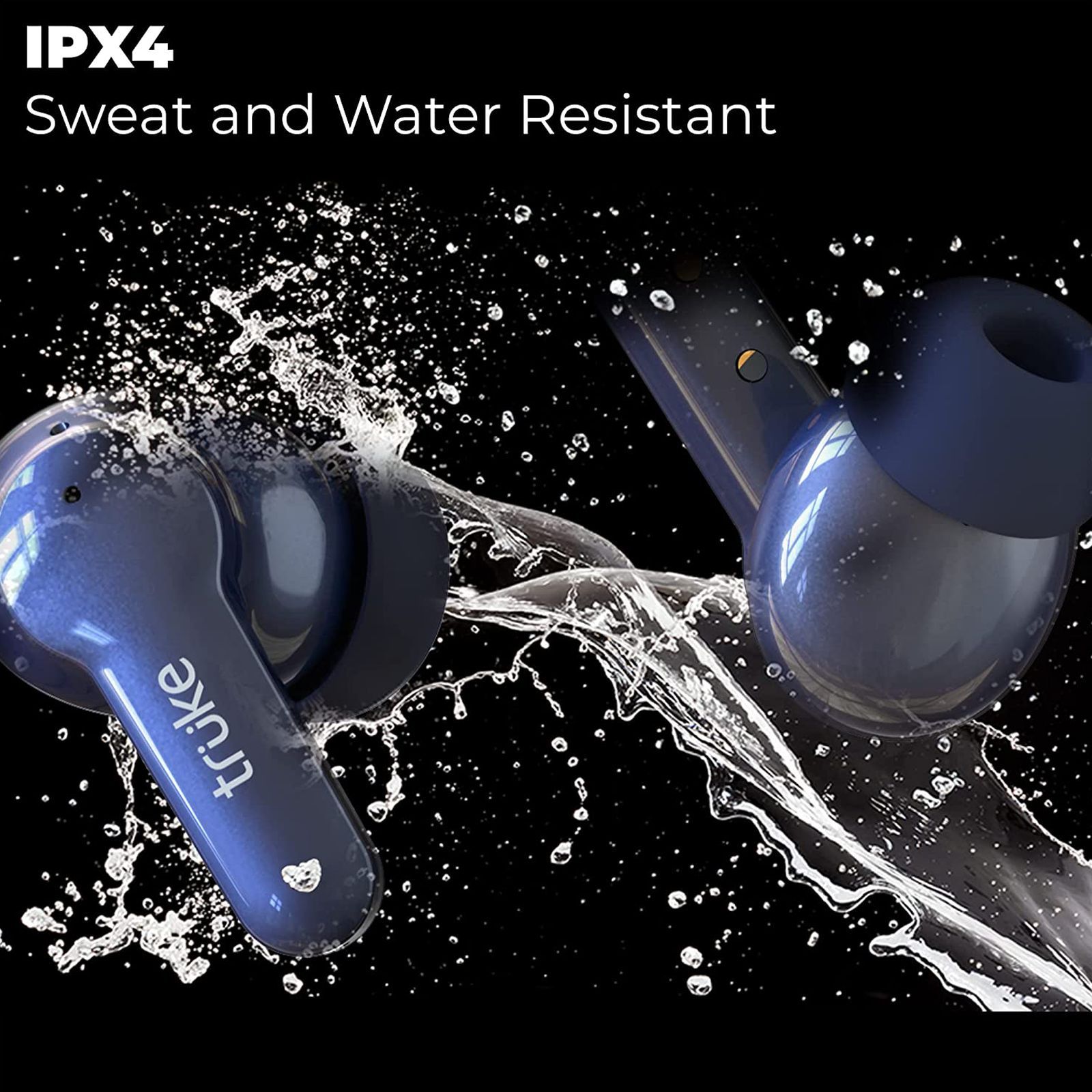 truke Buds S2 E213 TWS Earbuds with AI Noise Cancellation (IPX4 Water Resistant, 48 Hours Playback, Blue)_5
