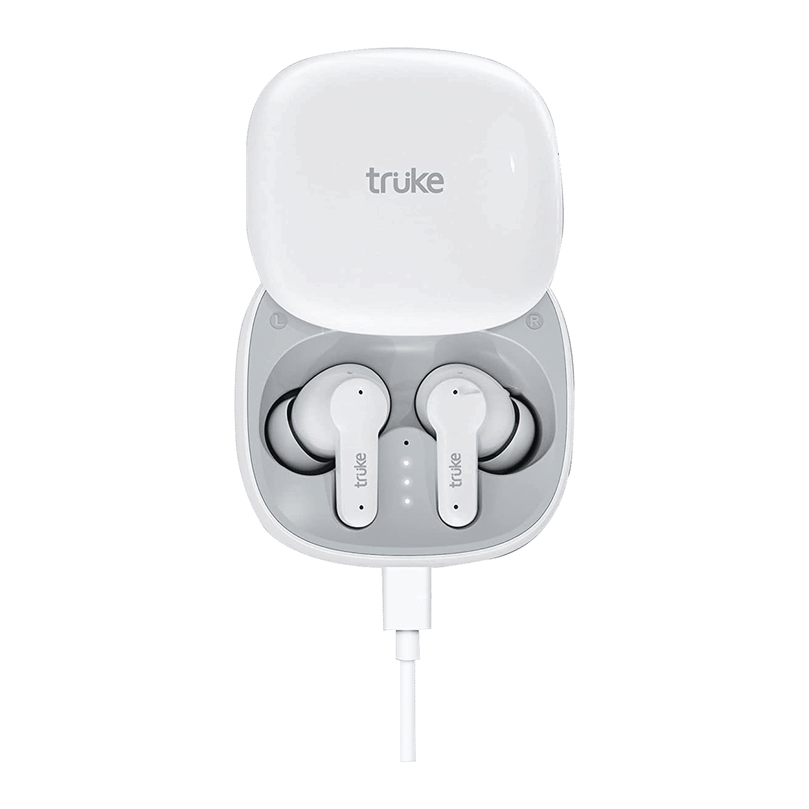 truke Buds S2 E213 TWS Earbuds with AI Noise Cancellation (IPX4 Water Resistant, 48 Hours Playback, White)_3