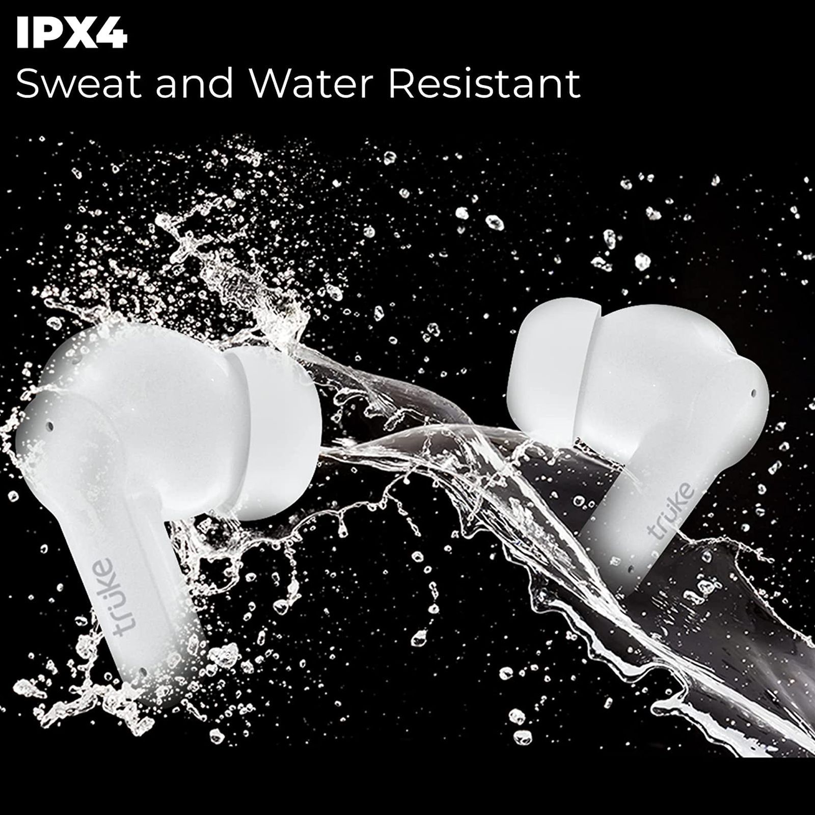 truke Buds S2 E213 TWS Earbuds with AI Noise Cancellation (IPX4 Water Resistant, 48 Hours Playback, White)_5