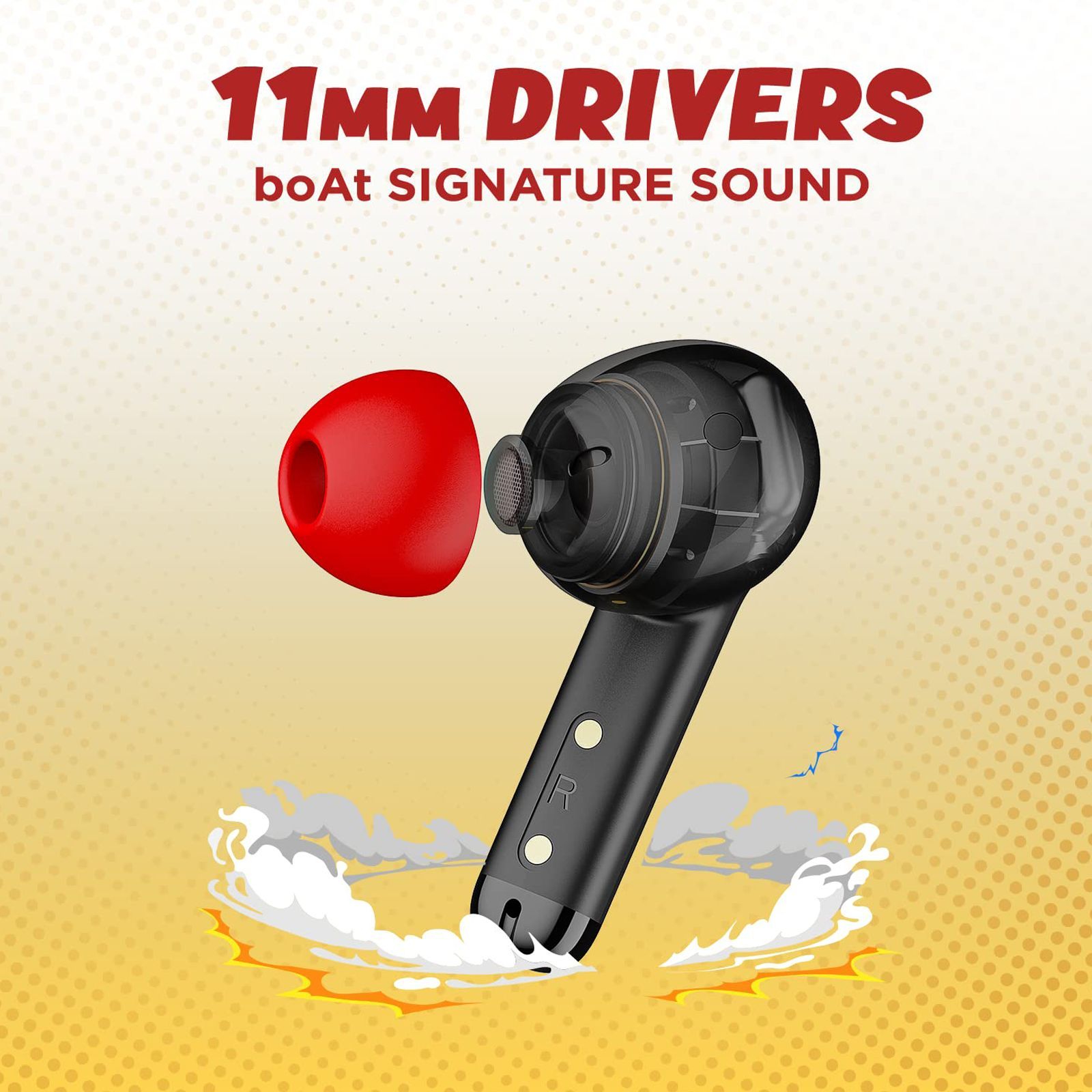 boAt Airdopes 458 TWS Earbuds with Environmental Noise Cancellation (IPX5 Water Resistant, ASAP Charge, Active Black)_4