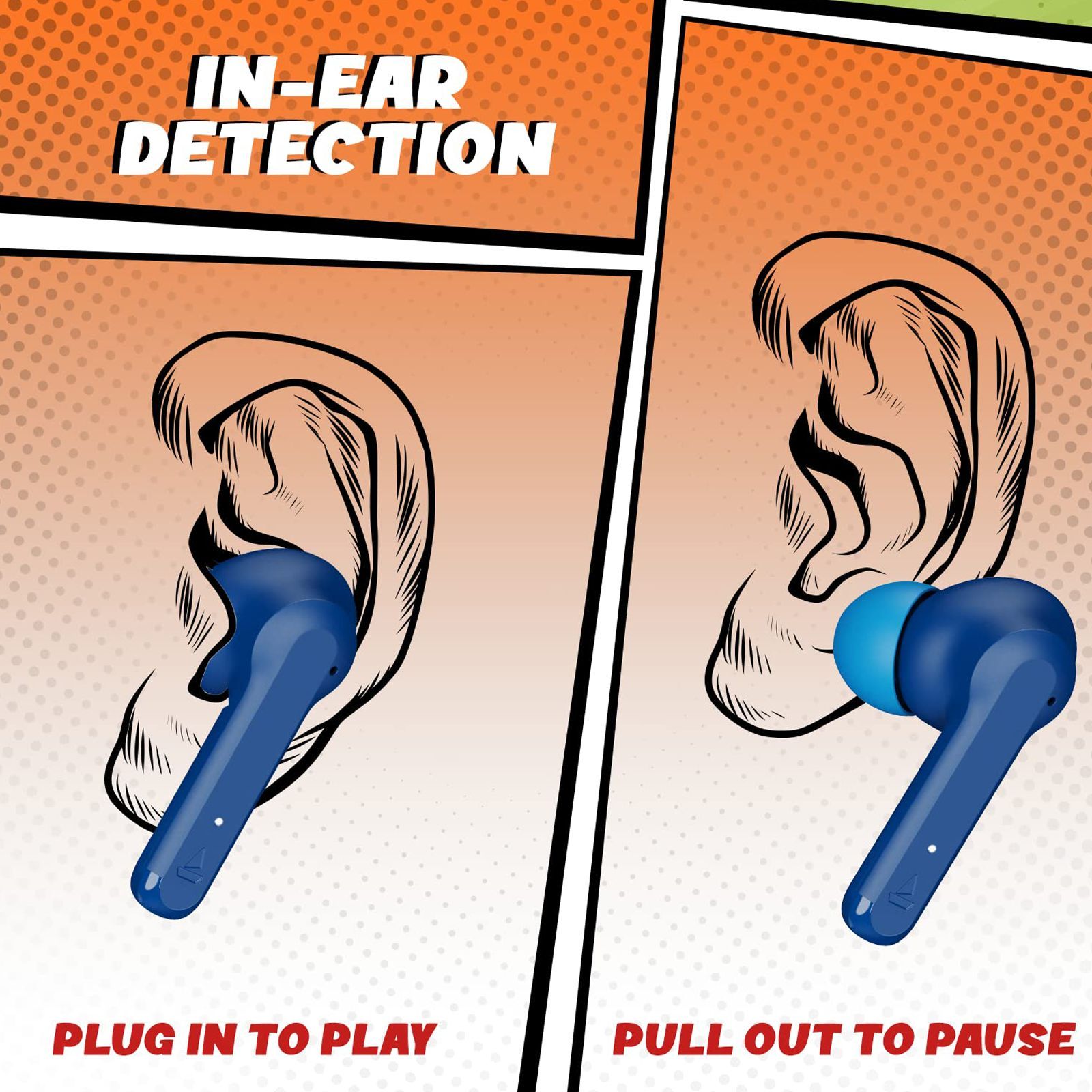 boAt Airdopes 458 TWS Earbuds with Environmental Noise Cancellation (IPX5 Water Resistant, ASAP Charge, Sport Blue) boAt Airdopes 458 TWS Earbuds with Environmental Noise Cancellation (IPX5 Water Resistant, ASAP Charge, Sport Blue)_3