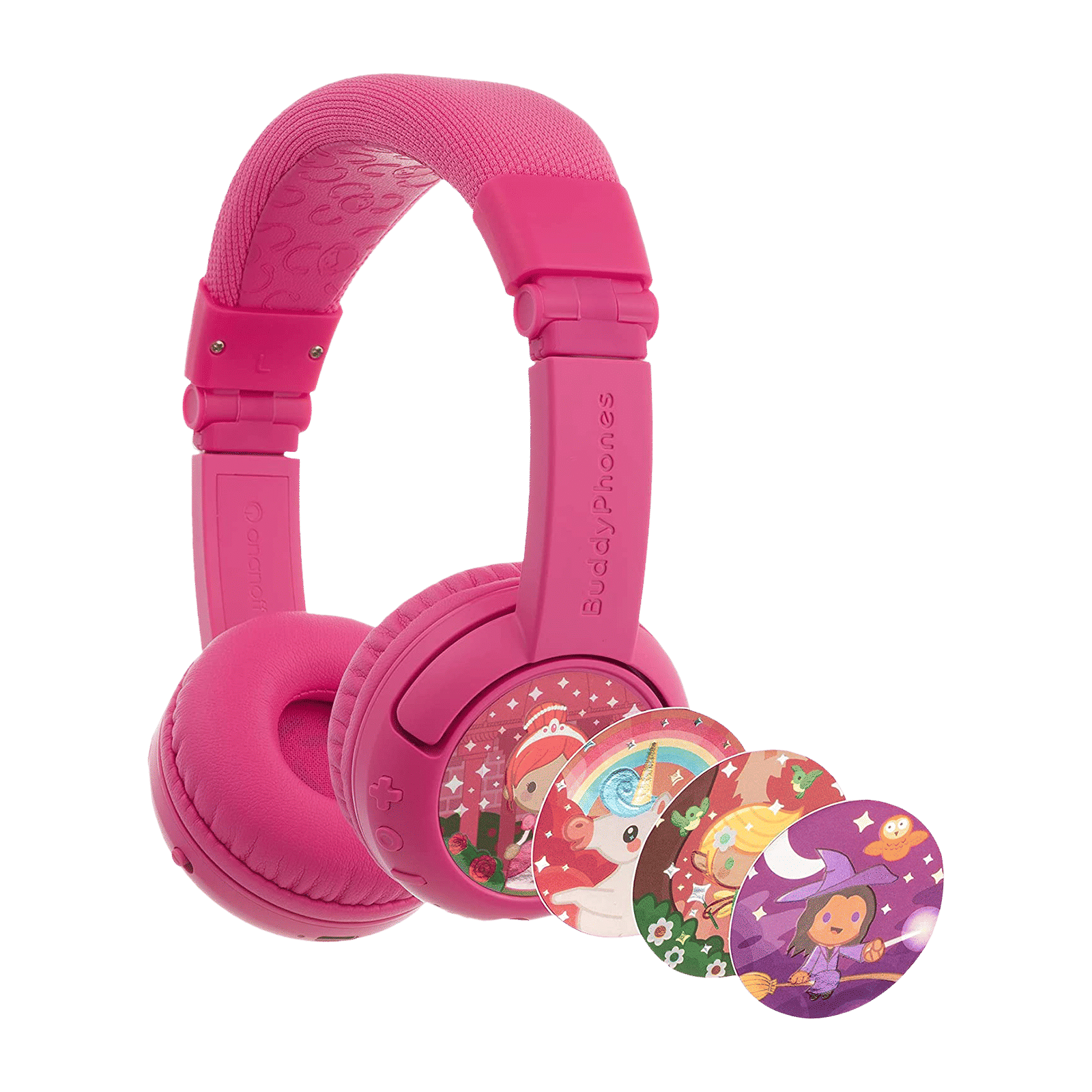 onanoff BuddyPhones Play Plus BT-BP-PLAYP-PINK Bluetooth Headset with Mic (Upto 20 Hours Playback, On Ear, Rose Pink)_1