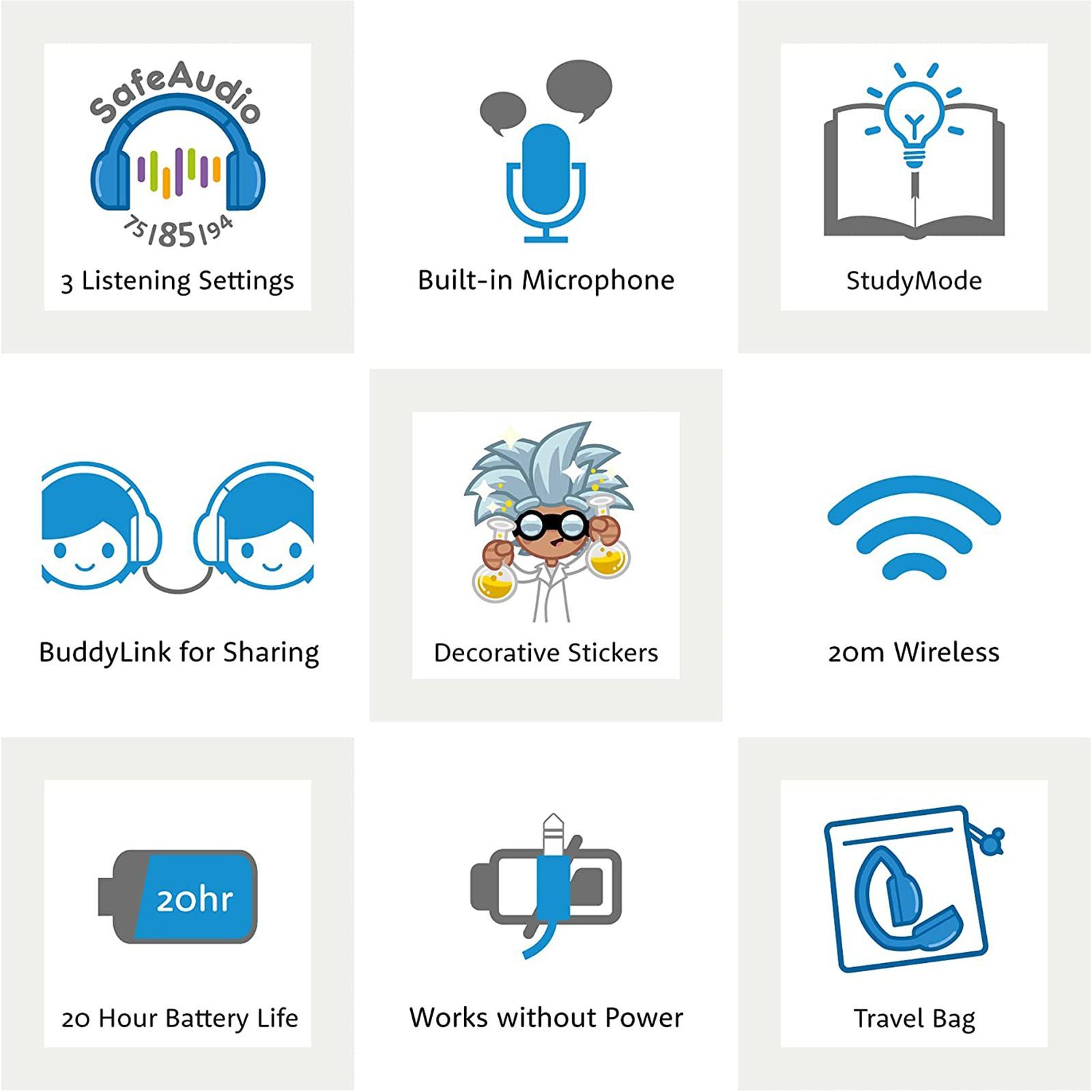 onanoff BuddyPhones Play Plus BT-BP-PLAYP-PINK Bluetooth Headset with Mic (Upto 20 Hours Playback, On Ear, Rose Pink)_7