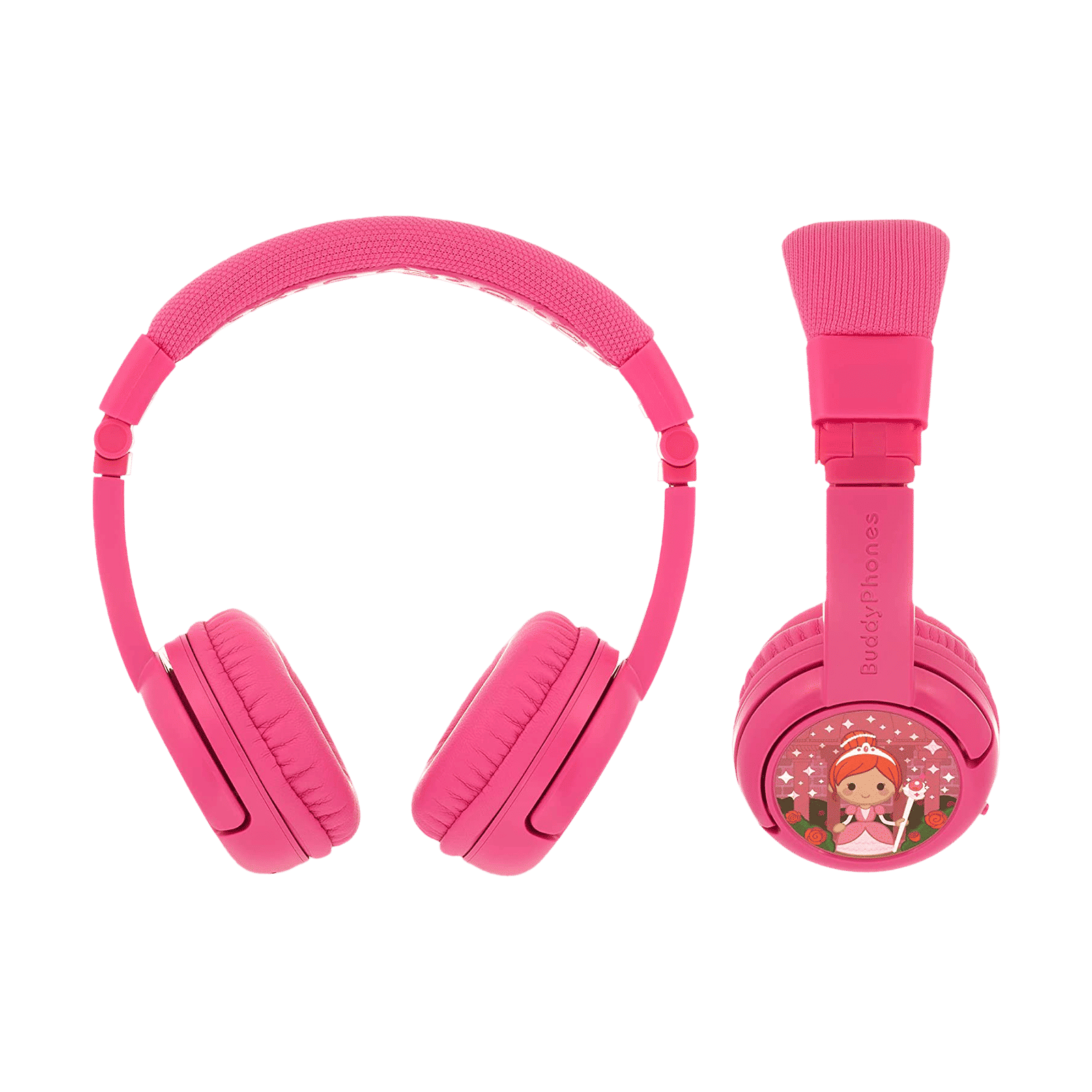 onanoff BuddyPhones Play Plus BT-BP-PLAYP-PINK Bluetooth Headset with Mic (Upto 20 Hours Playback, On Ear, Rose Pink)_3