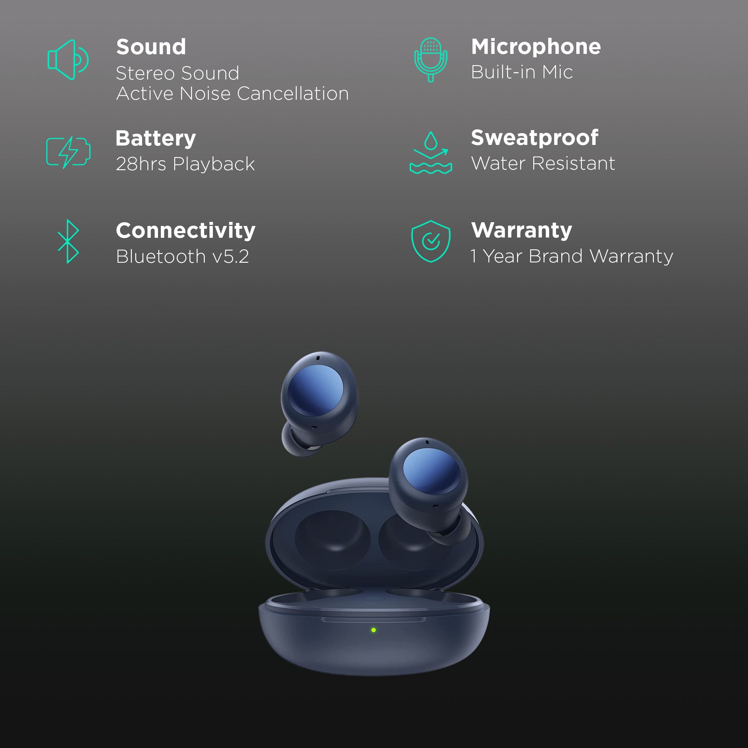 DIZO GoPods Neo TWS Earbuds with Active Noise Cancellation (IPX5 Water Resistant, 28 Hours Playback, Deep Blue) DIZO GoPods Neo TWS Earbuds with Active Noise Cancellation (IPX5 Water Resistant, 28 Hours Playback, Deep Blue)_2