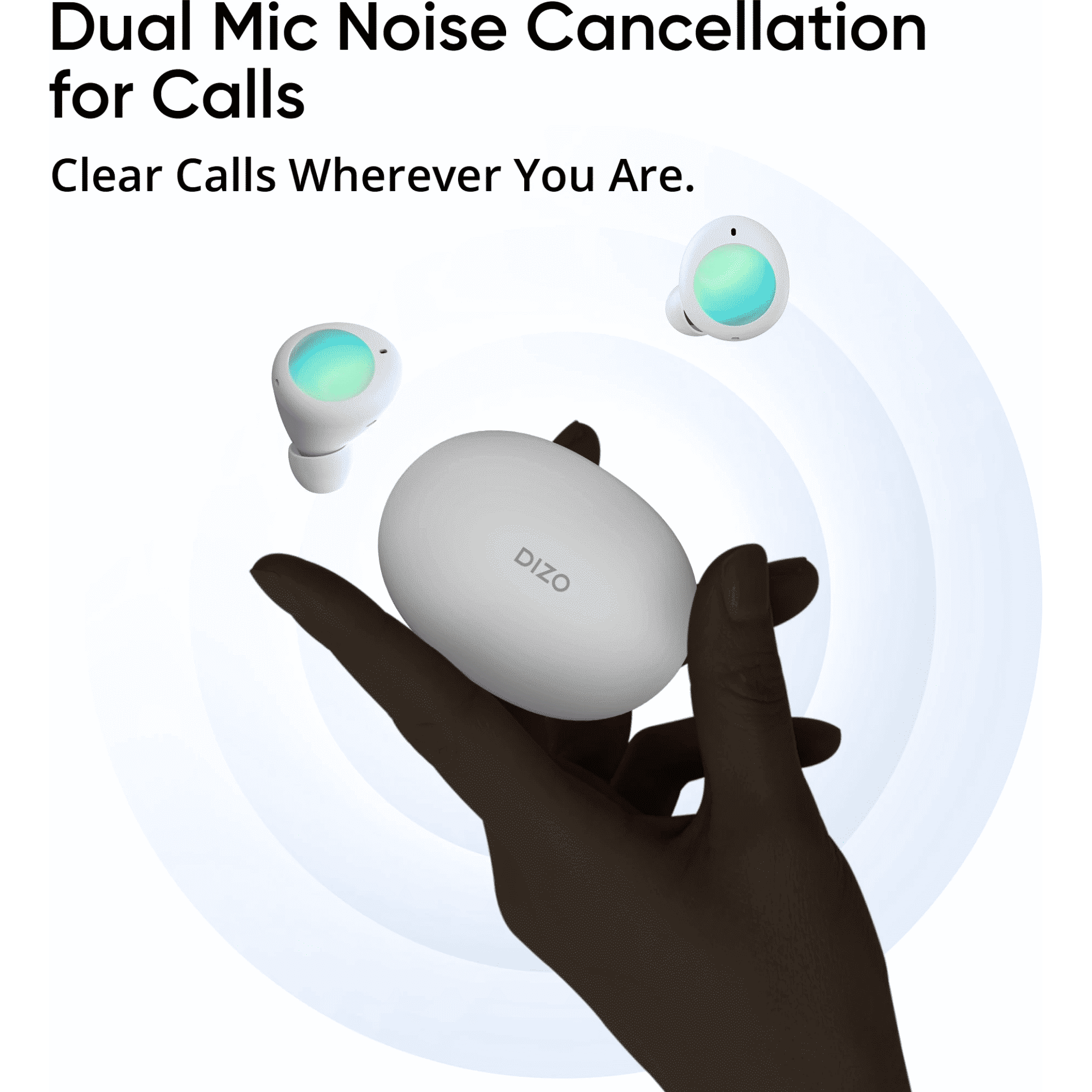 DIZO GoPods Neo TWS Earbuds with Active Noise Cancellation (IPX5 Water Resistant, 28 Hours Playback, White)_9