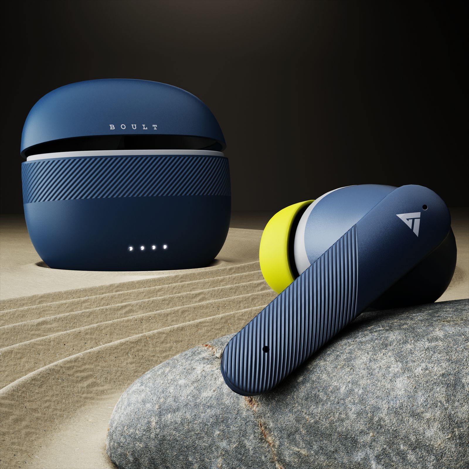 GOBOULT X60 TWS Earbuds with Active Noise Cancellation (IPX5 Water Resistant, Zen Quad Mic, Blue)_4