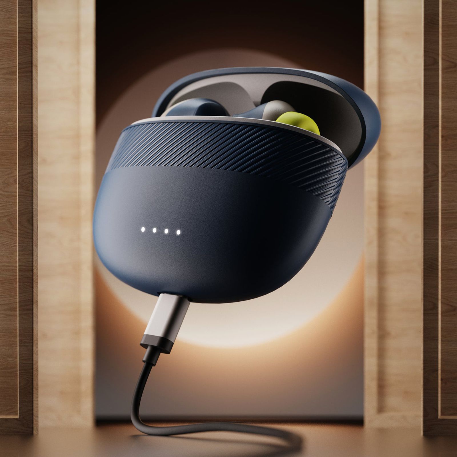 GOBOULT X60 TWS Earbuds with Active Noise Cancellation (IPX5 Water Resistant, Zen Quad Mic, Blue)_5