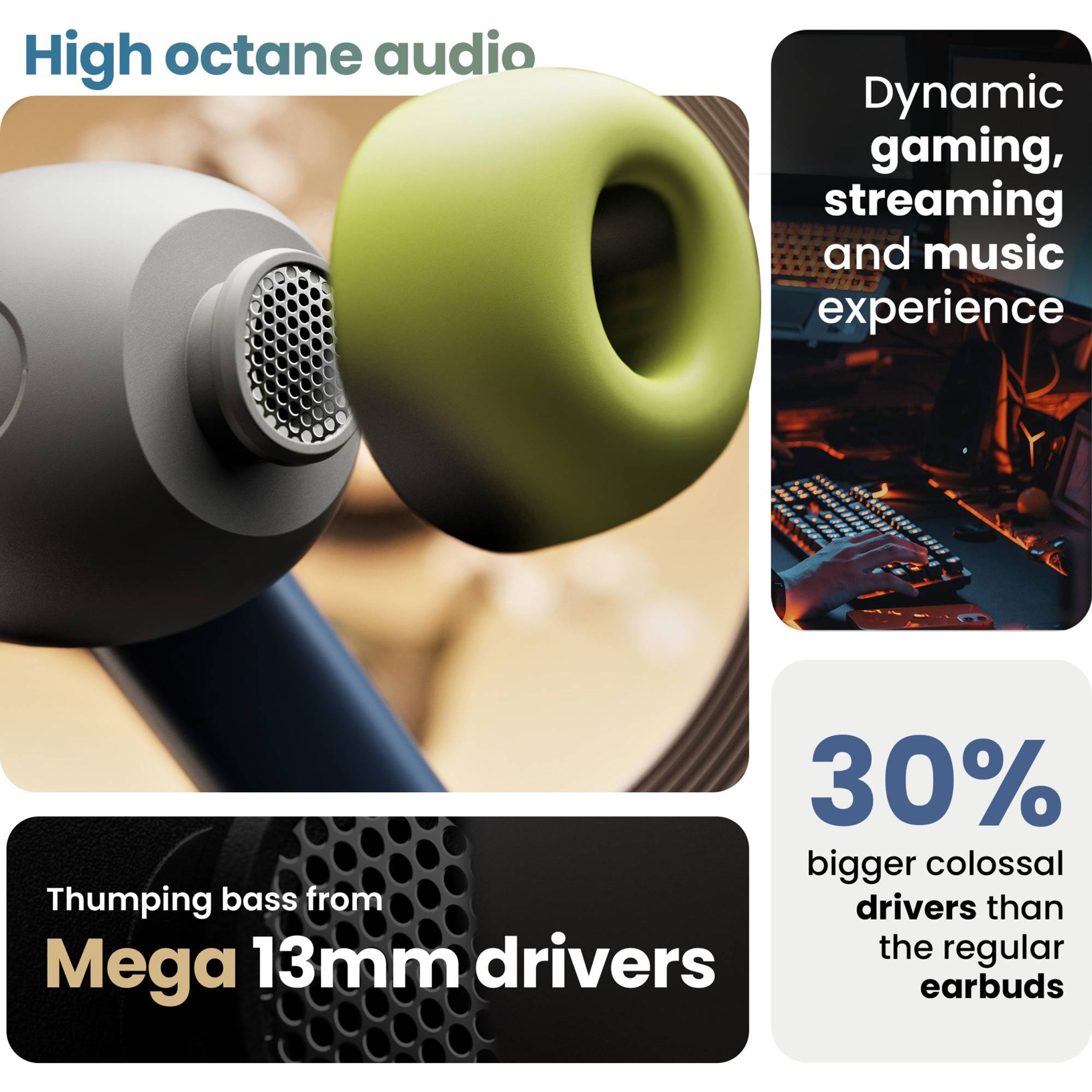 GOBOULT X60 TWS Earbuds with Active Noise Cancellation (IPX5 Water Resistant, Zen Quad Mic, Blue)_10