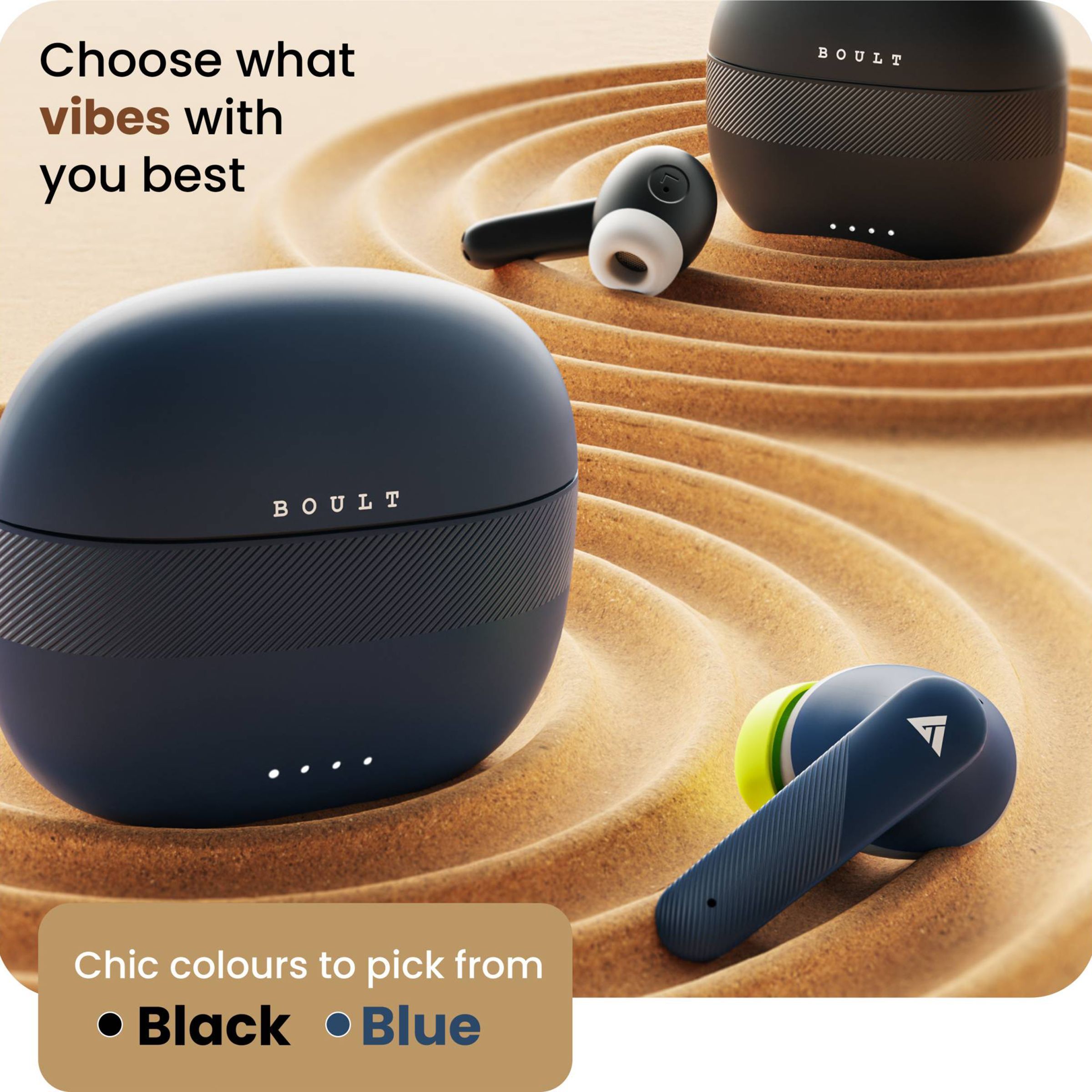 GOBOULT X60 TWS Earbuds with Active Noise Cancellation (IPX5 Water Resistant, Zen Quad Mic, Blue)_14