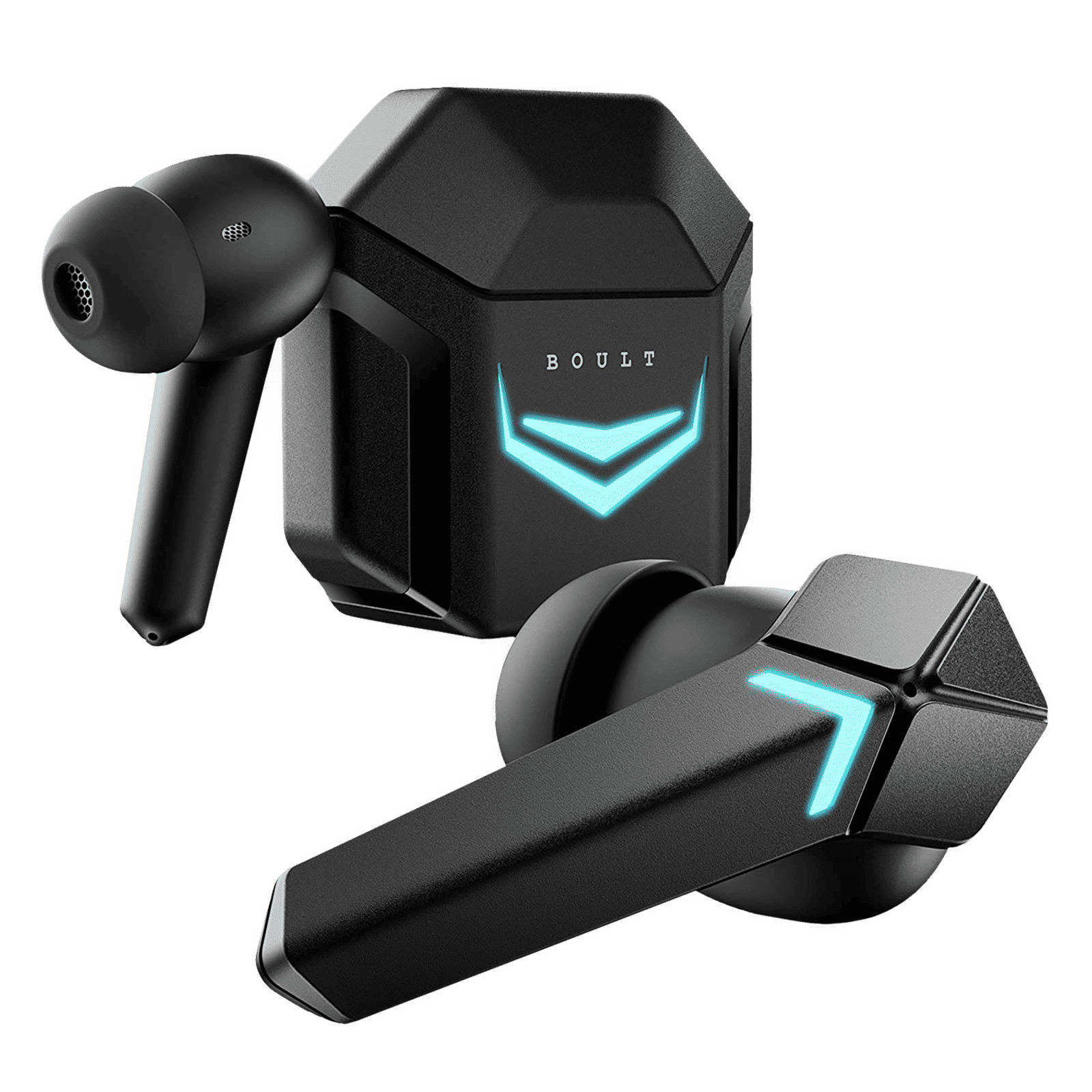 GOBOULT Ammo TWS Earbuds with Environmental Noise Cancellation (IPX5 Water Resistant, Mega Drivers, Black) GOBOULT Ammo TWS Earbuds with Environmental Noise Cancellation (IPX5 Water Resistant, Mega Drivers, Black)_1