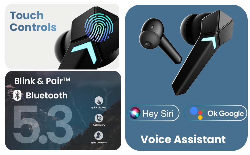 GOBOULT Ammo TWS Earbuds with Environmental Noise Cancellation (IPX5 Water Resistant, Mega Drivers, Black) GOBOULT Ammo TWS Earbuds with Environmental Noise Cancellation (IPX5 Water Resistant, Mega Drivers, Black)_6