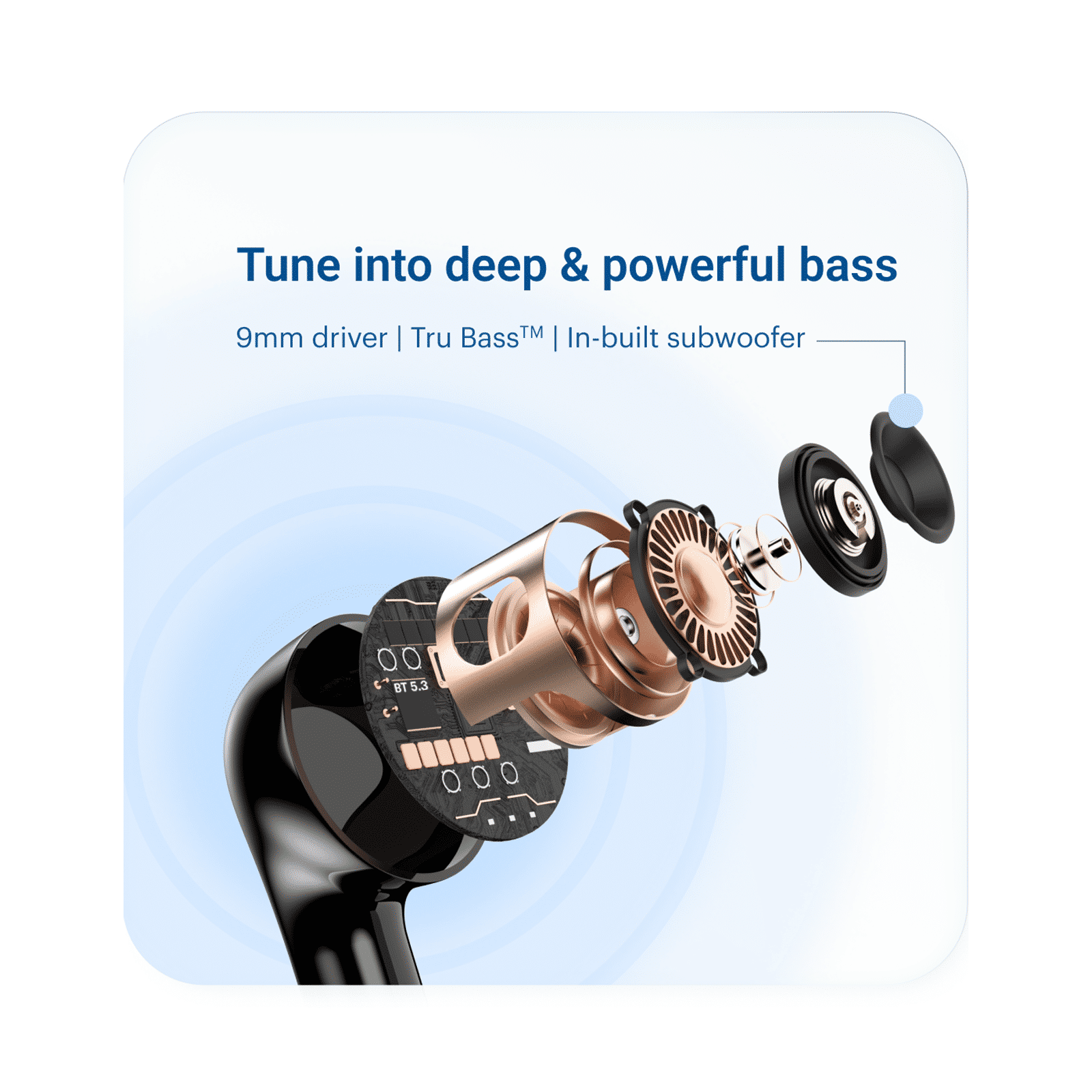 noise Bare Buds TWS Earbuds with Environmental Noise Cancellation (IPX5 Water Resistant, 9mm Speaker Driver, Bare Black)_5