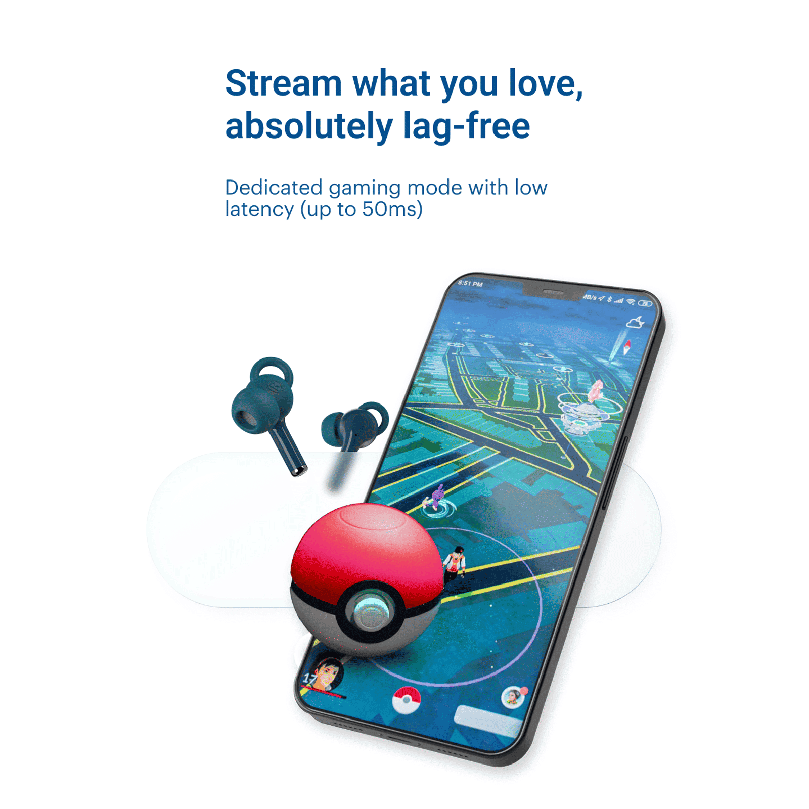 noise Bare Buds TWS Earbuds with Environmental Noise Cancellation (IPX5 Water Resistant, 9mm Speaker Driver, Bare Blue)_6