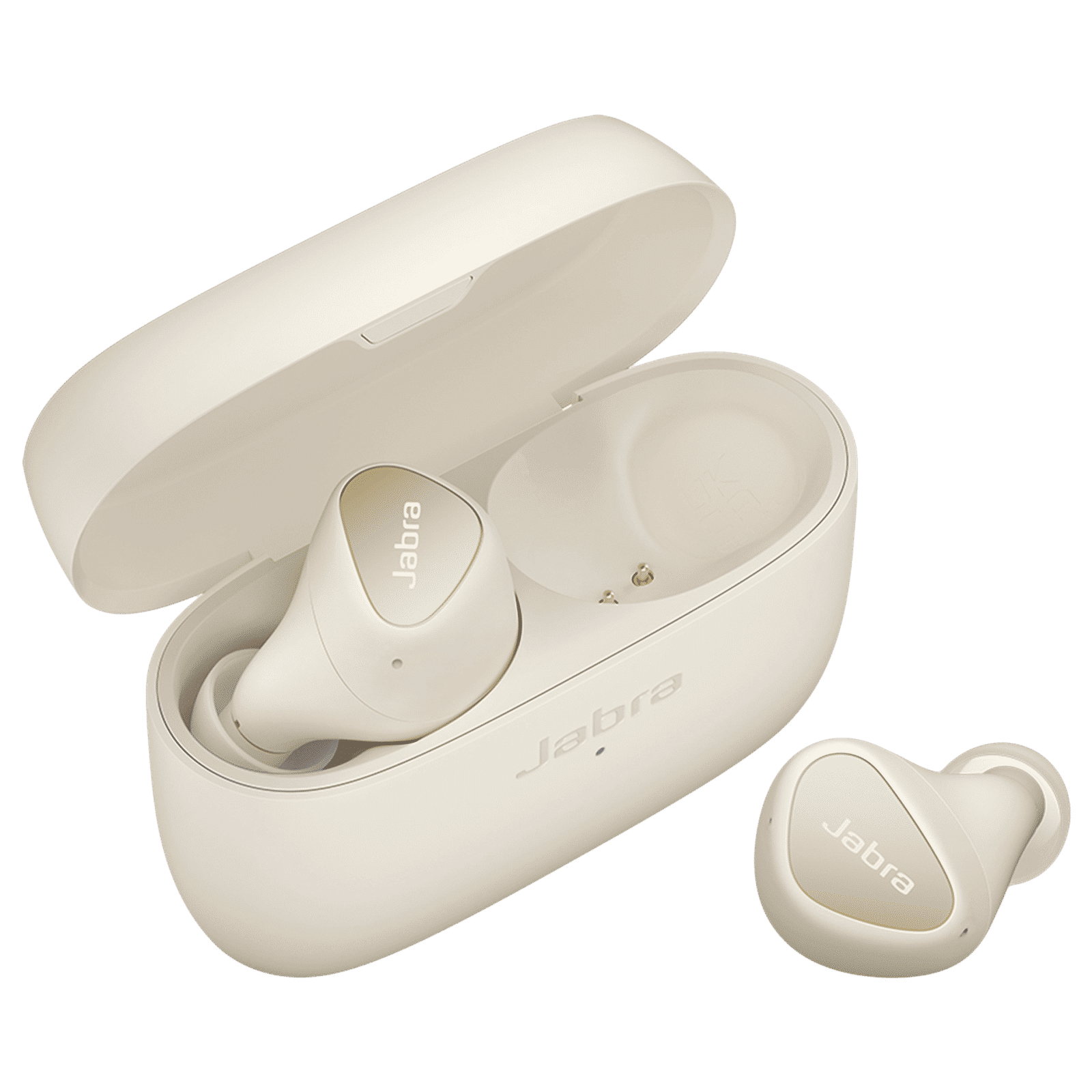 Jabra Elite 4 TWS Earbuds with Active Noise Cancellation (IP55 Water Resistant, Voice Assistant Enabled, Gold Beige)_1