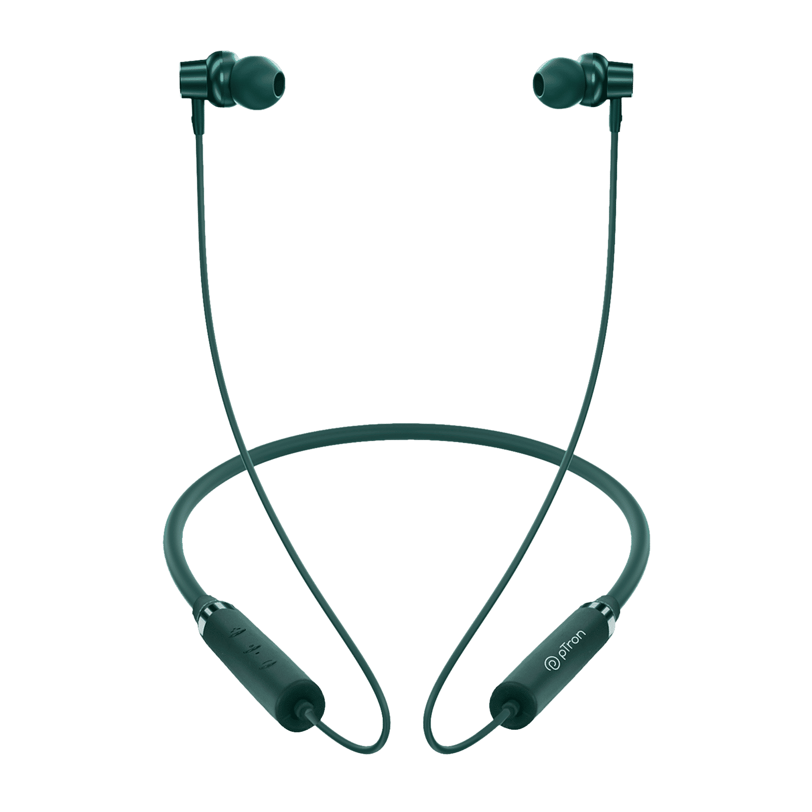 pTron InTunes Magic Neckband with Passive Noise Cancellation (IPX4 Water Resistant, 18 Hours Playtime, Green) pTron InTunes Magic Neckband with Passive Noise Cancellation (IPX4 Water Resistant, 18 Hours Playtime, Green)_1