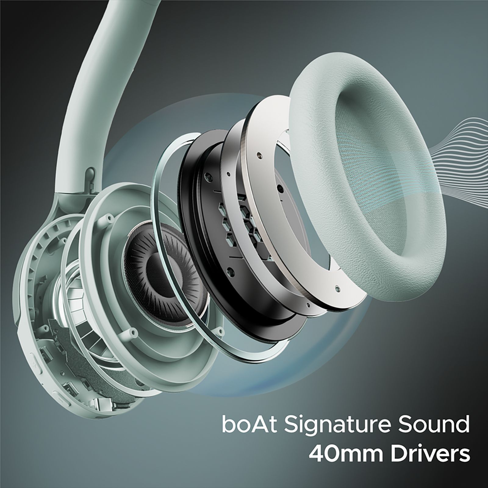 boAt Rockerz 551 ANC Bluetooth Headphone with Mic (ASAP Charge, Over Ear, Sage Green) boAt Rockerz 551 ANC Bluetooth Headphone with Mic (ASAP Charge, Over Ear, Sage Green)_6