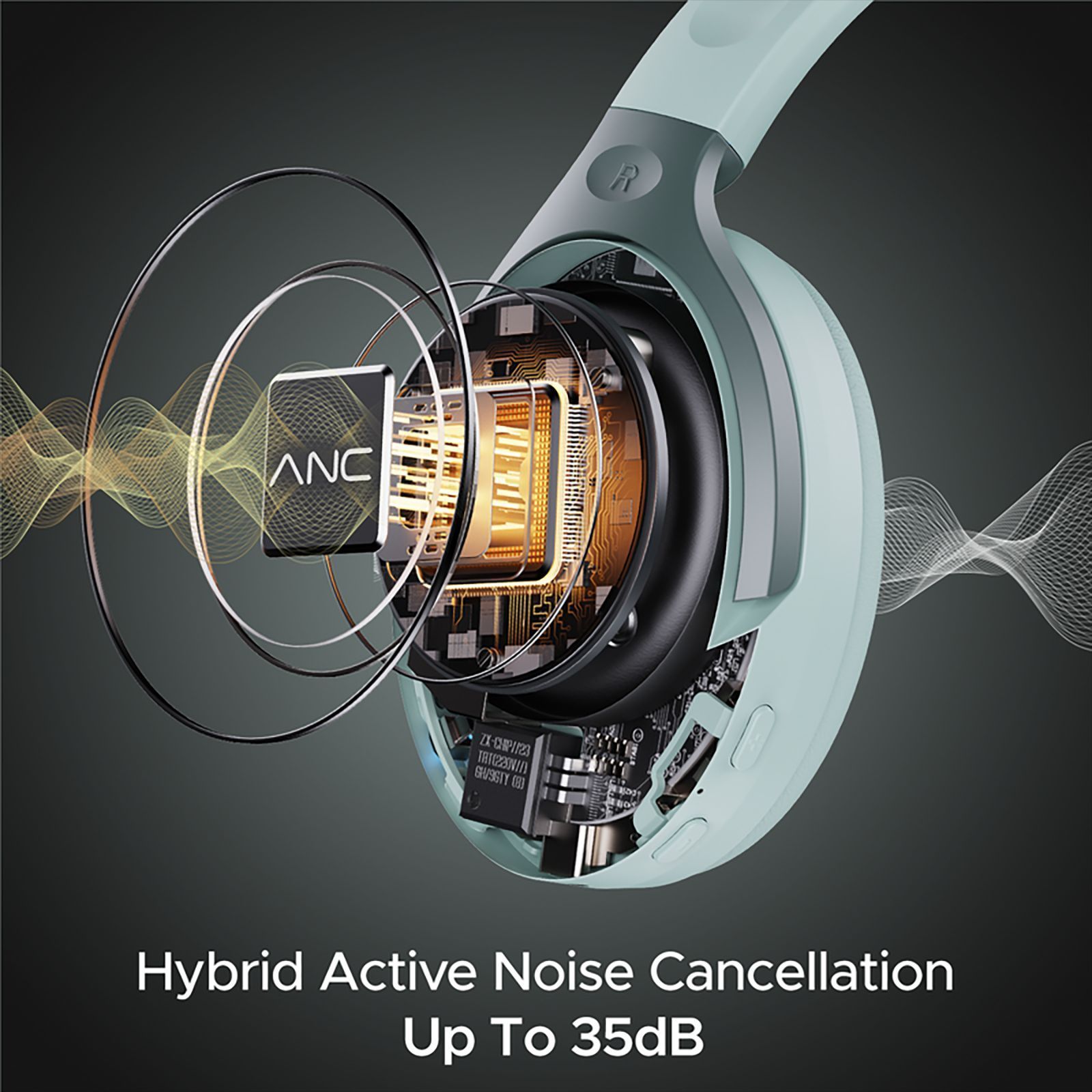 boAt Rockerz 551 ANC Bluetooth Headphone with Mic (ASAP Charge, Over Ear, Sage Green) boAt Rockerz 551 ANC Bluetooth Headphone with Mic (ASAP Charge, Over Ear, Sage Green)_5