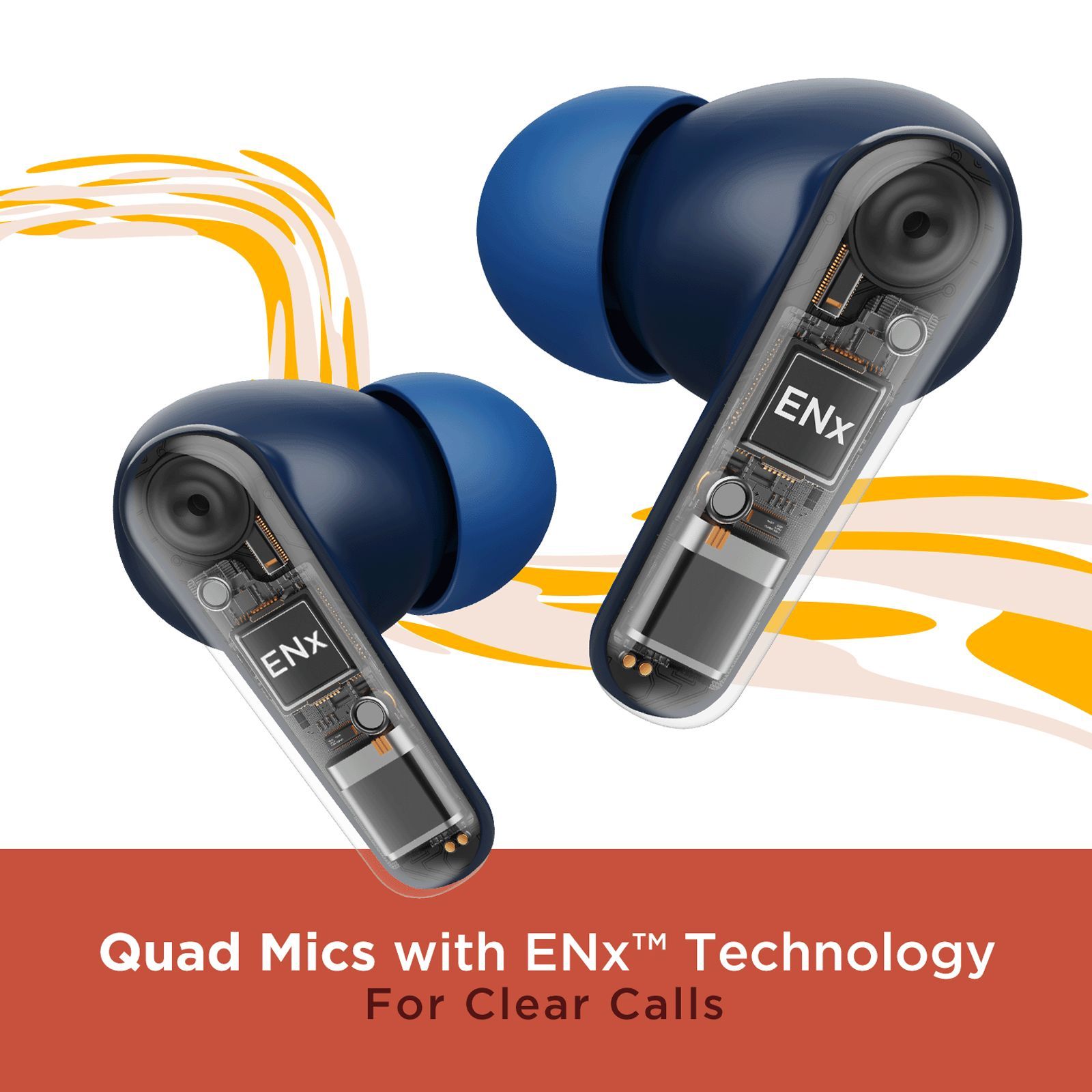 boAt Airdopes 341 ANC TWS Earbuds with Active Noise Cancellation (IPX5 Water Resistant, ENx Technology, Blue)_7