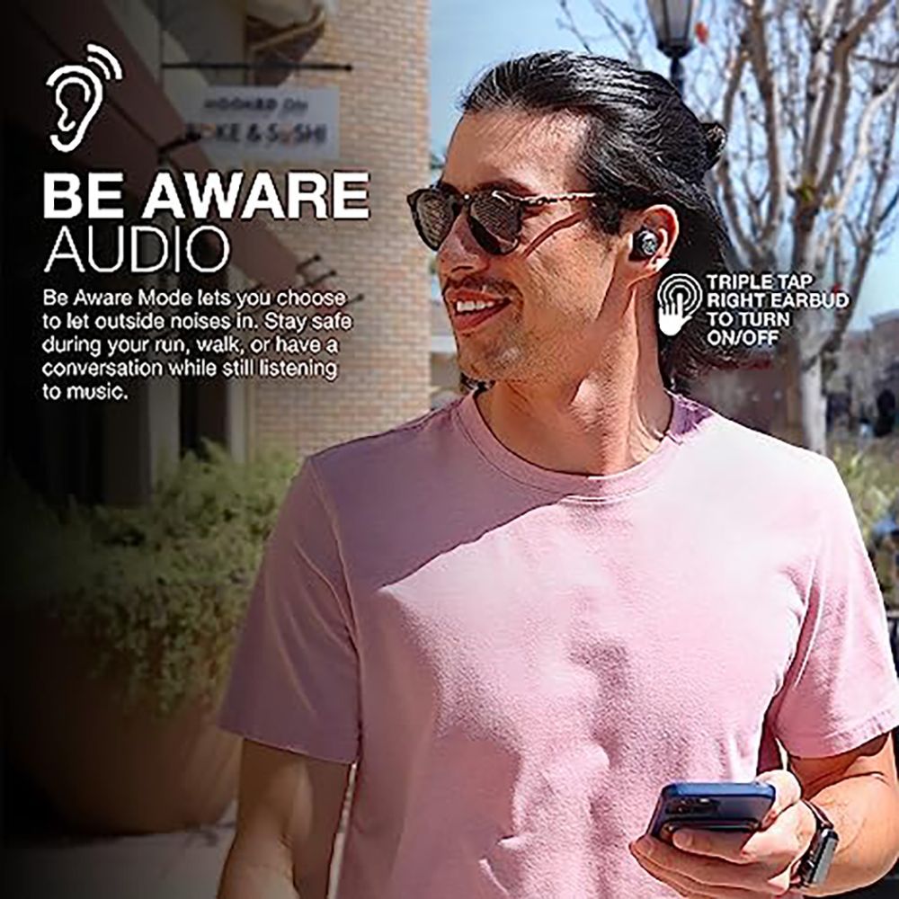 JLAB Jbuds Air Pro TWS Earbuds (IP55 Sweat Proof, 36 Plus Hours Playback, Black)_5