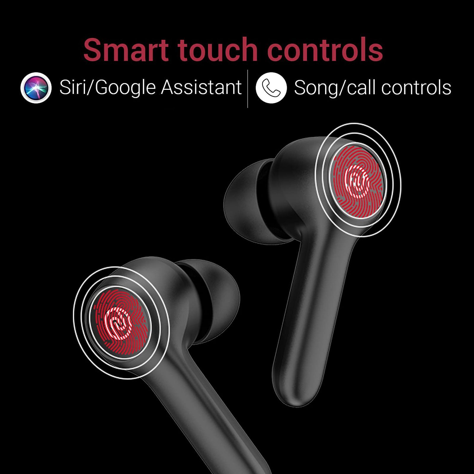 noise Buds VS201 TWS Earbuds with Noise Isolation (IPX5 Water Resistant, 6mm Driver, Charcoal Black)_7