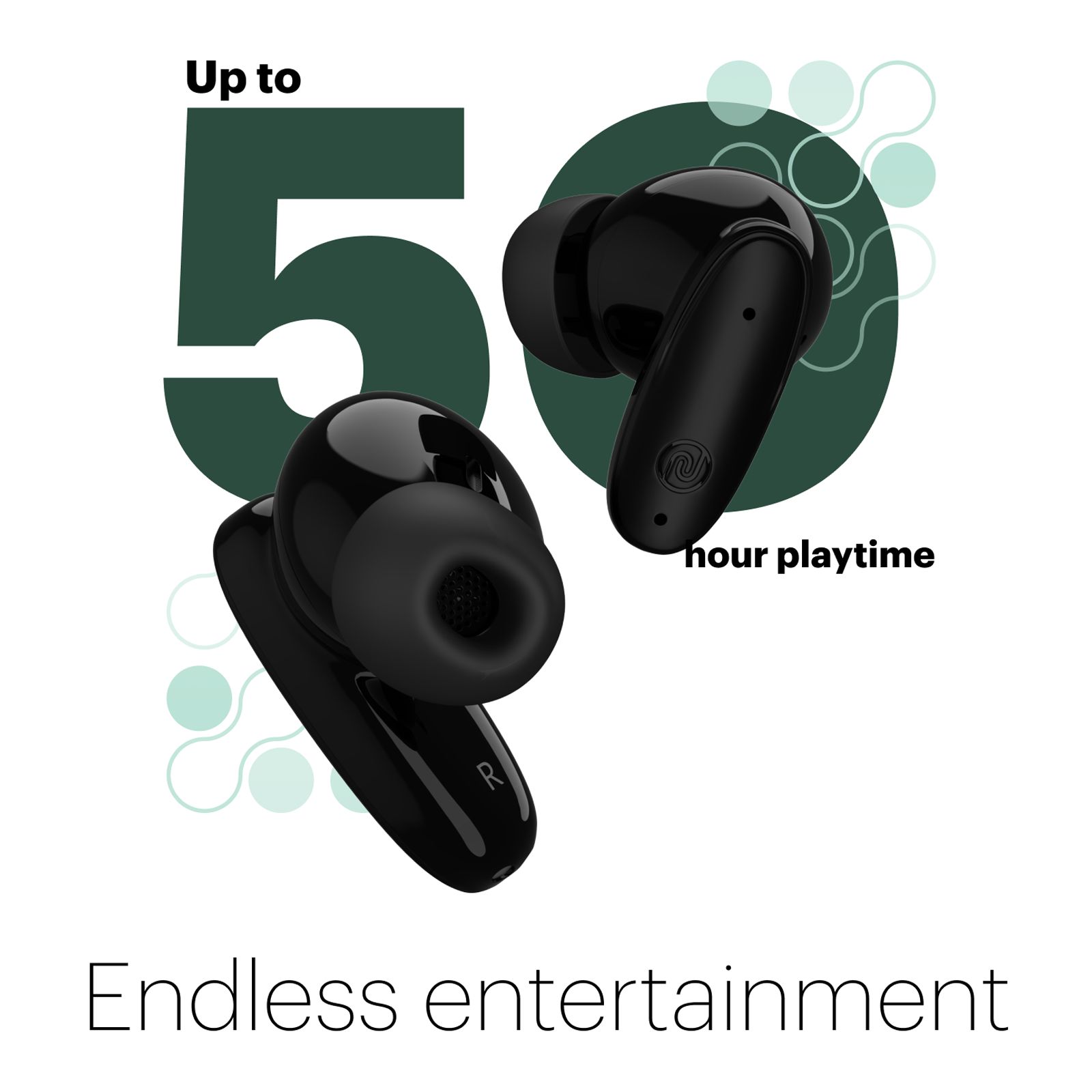 noise Buds Connect TWS Earbuds with Environmental Noise Cancellation (IPX5 Water Resistant, Hands Free Calling, Carbon Black)_5