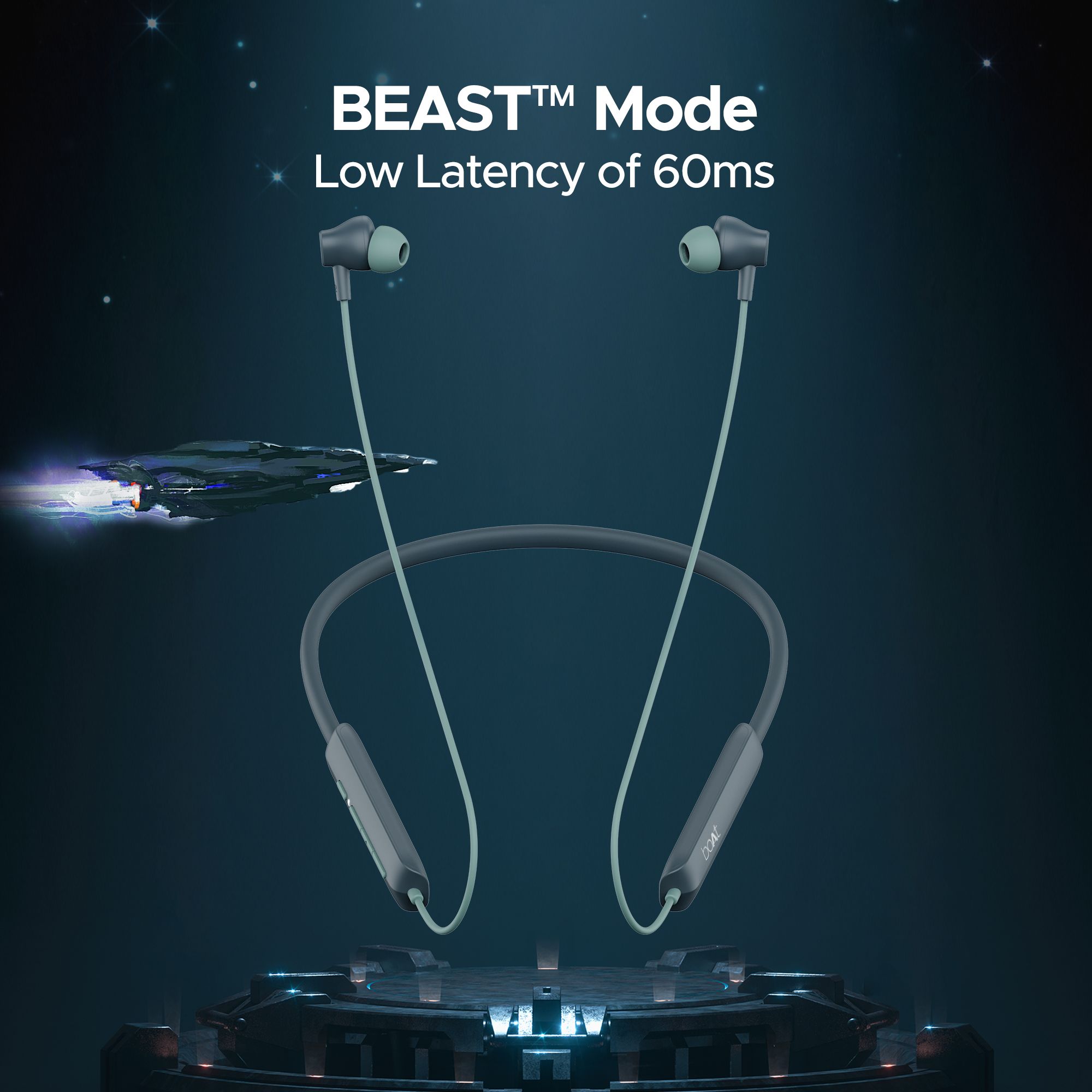 boAt Rockerz Enticer Neckband with Environmental Noise Cancellation (IPX4 Splash & Sweat Resistant, Beast Mode, Smoky Cyan)_4