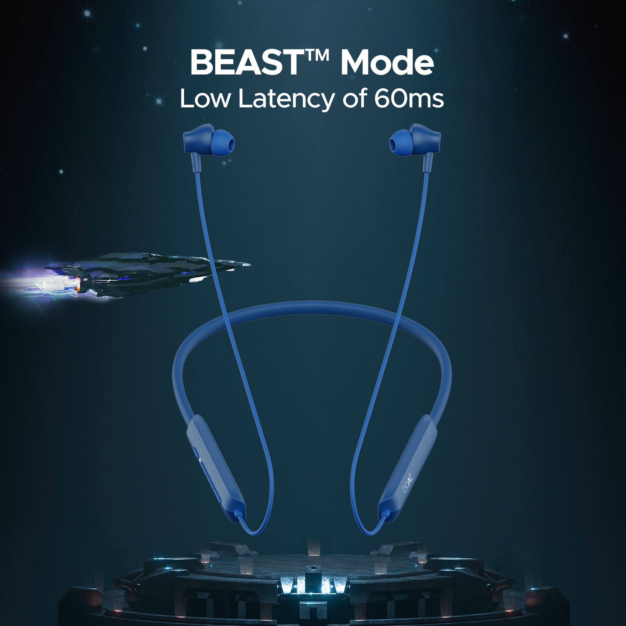 boAt Rockerz Enticer Neckband with Environmental Noise Cancellation (IPX4 Splash & Sweat Resistant, Beast Mode, Blue Enigma)_3