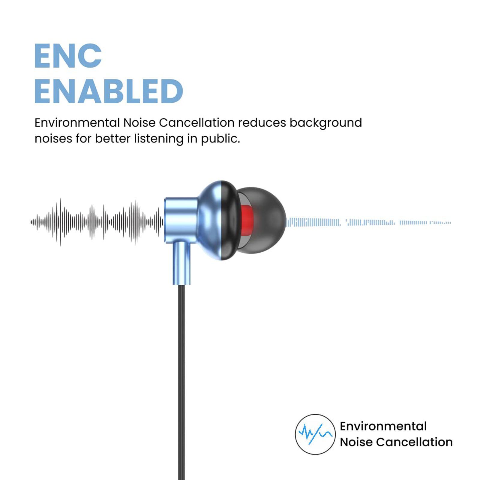 PORTRONICS Harmonics Z2 POR 1721 Neckband with Environmental Noise Cancellation (HD Stereo Bass, Sky Blue) PORTRONICS Harmonics Z2 POR 1721 Neckband with Environmental Noise Cancellation (HD Stereo Bass, Sky Blue)_9