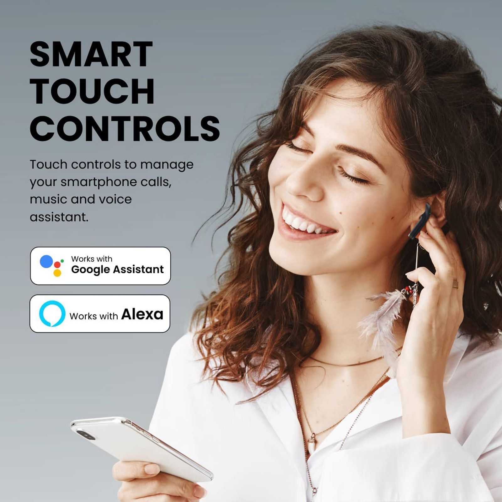 PORTRONICS Harmonics Twins S4 TWS Earbuds (IPX4 Splash Resistant, Upto 16 Hours Playback, Black) PORTRONICS Harmonics Twins S4 TWS Earbuds (IPX4 Splash Resistant, Upto 16 Hours Playback, Black)_4