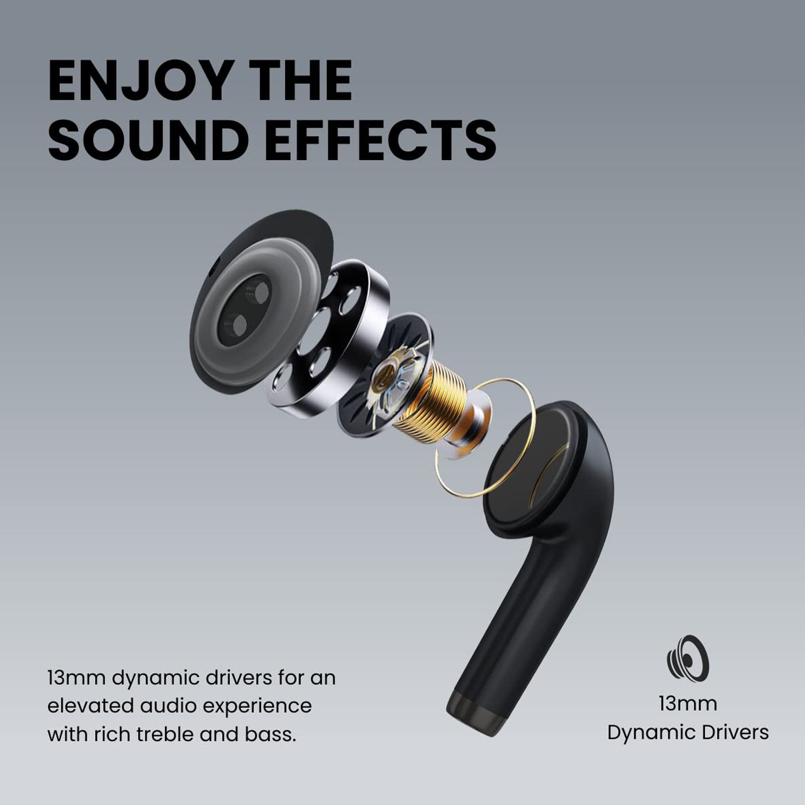 PORTRONICS Harmonics Twins S4 TWS Earbuds (IPX4 Splash Resistant, Upto 16 Hours Playback, Black) PORTRONICS Harmonics Twins S4 TWS Earbuds (IPX4 Splash Resistant, Upto 16 Hours Playback, Black)_9