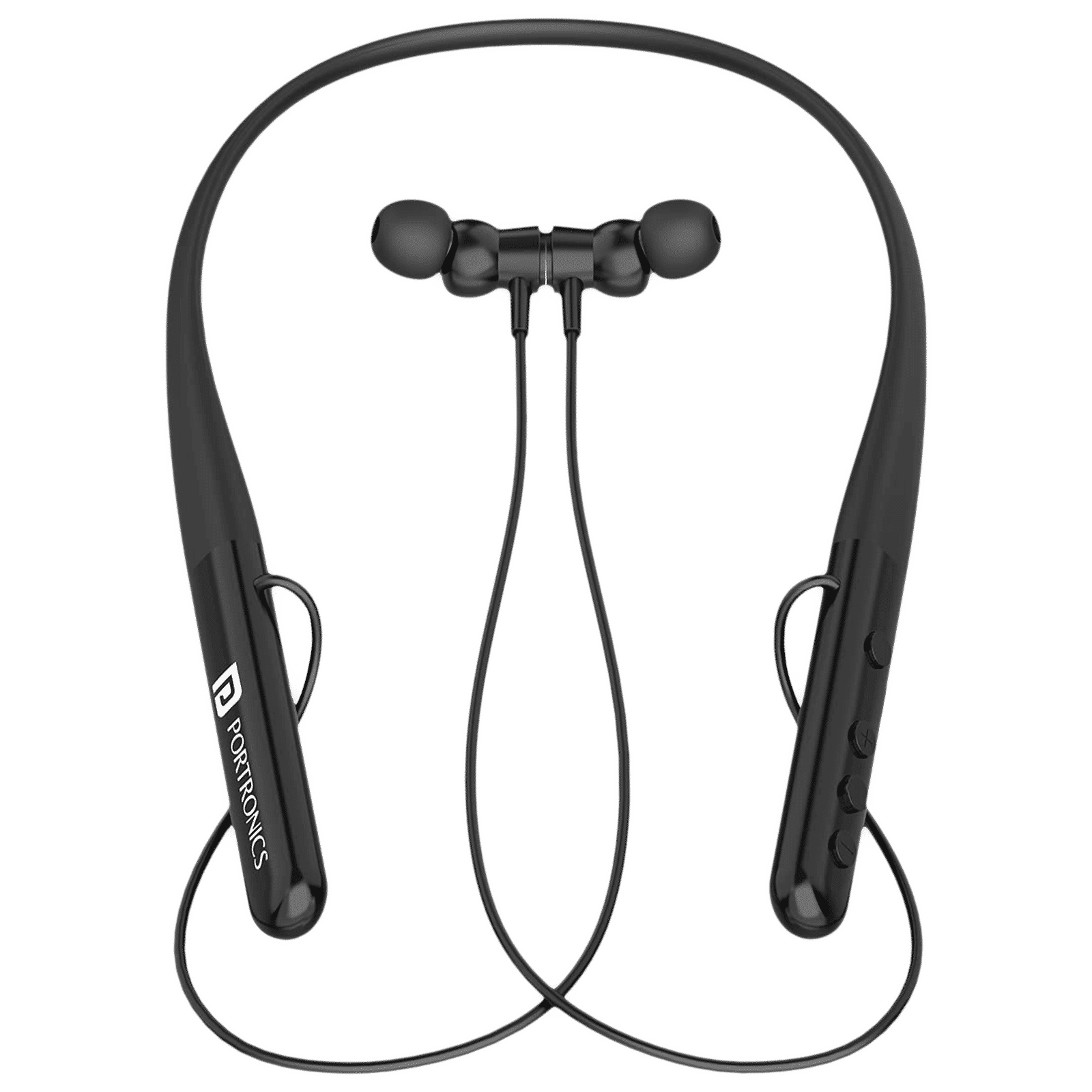 PORTRONICS Harmonics Z4 Neckband (IPX4 Water Resistant, Game Mode, Black) PORTRONICS Harmonics Z4 Neckband (IPX4 Water Resistant, Game Mode, Black)_1