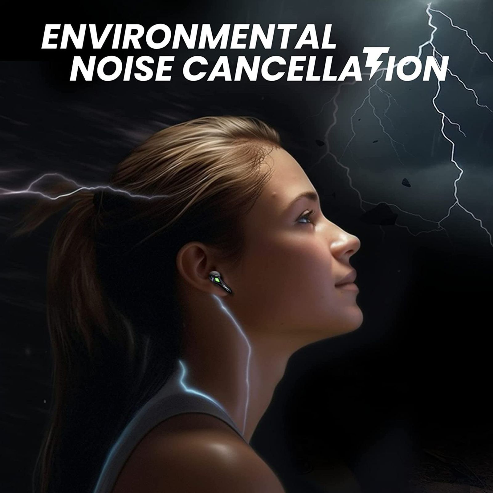 truke BTG Storm B141 TWS Earbuds with Environmental Noise Cancellation (IPX5 Water Resistant, Fast Charging, Black)_3