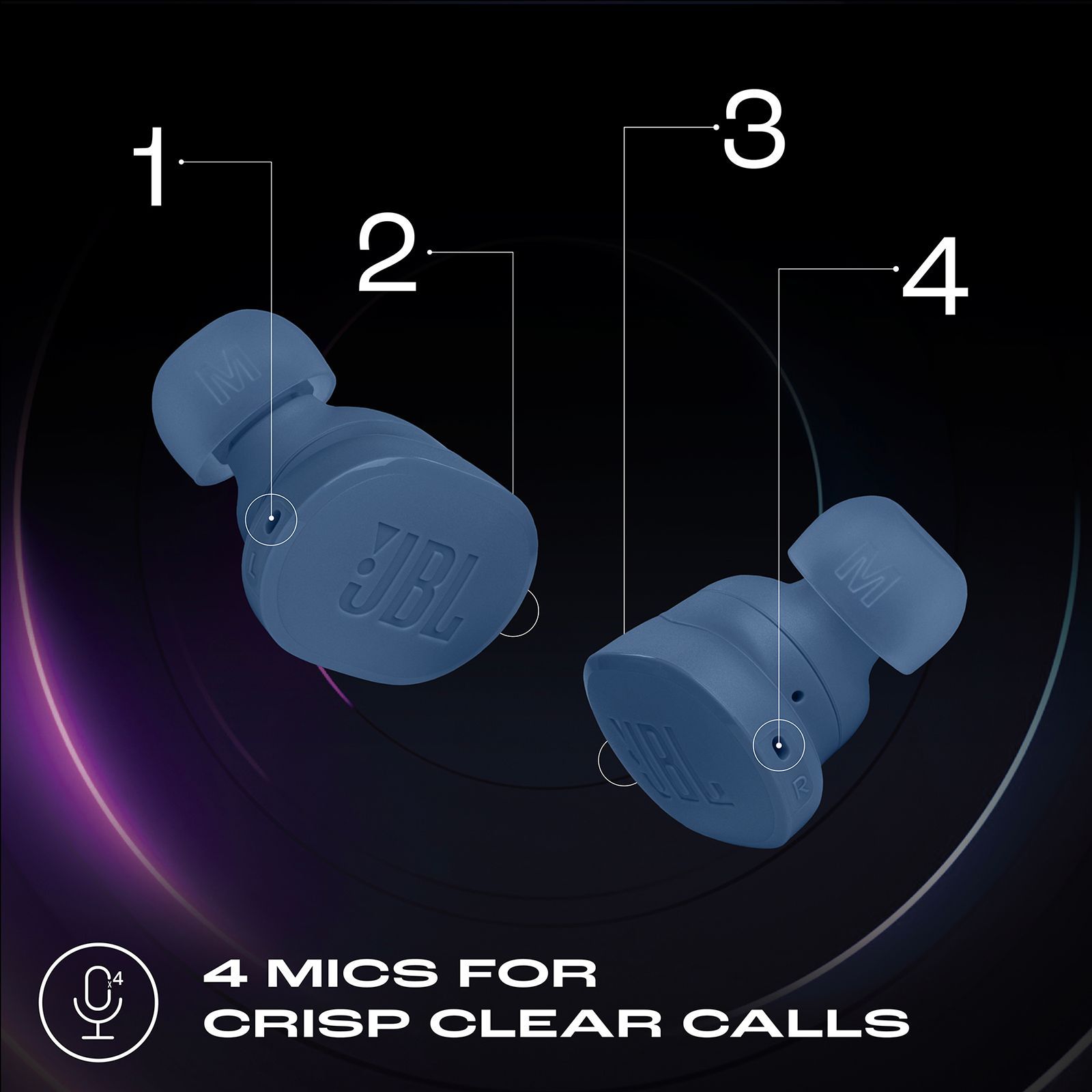 JBL Tune Buds JBLTBUDSBLU TWS Earbuds with Active Noise Cancellation (IP54 Water Resistance, Pure Bass Sound, Blue)_18