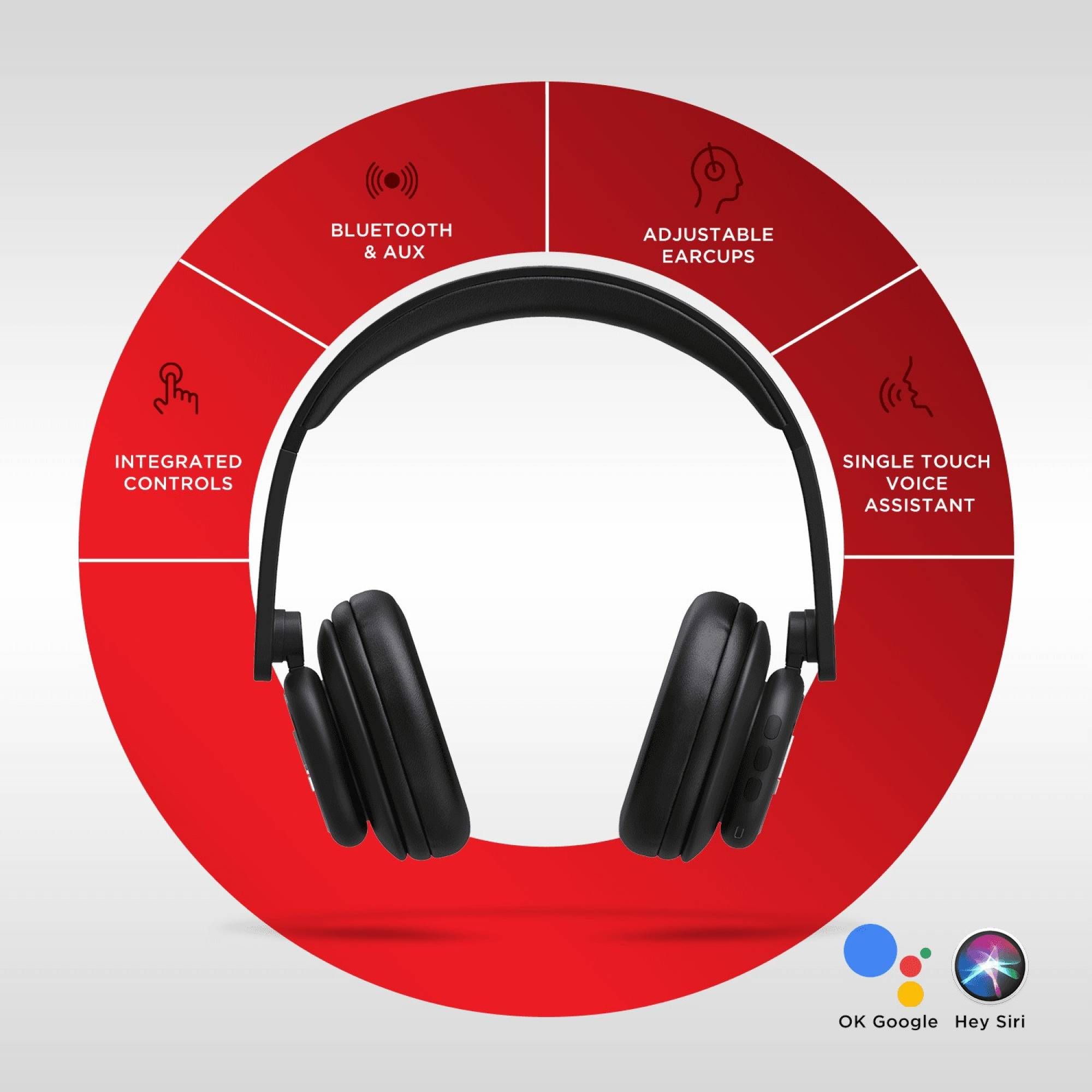 boAt Rockerz 450 Bluetooth Headphone with Mic (Dual Connectivity, On Ear, Luscious Black)_5