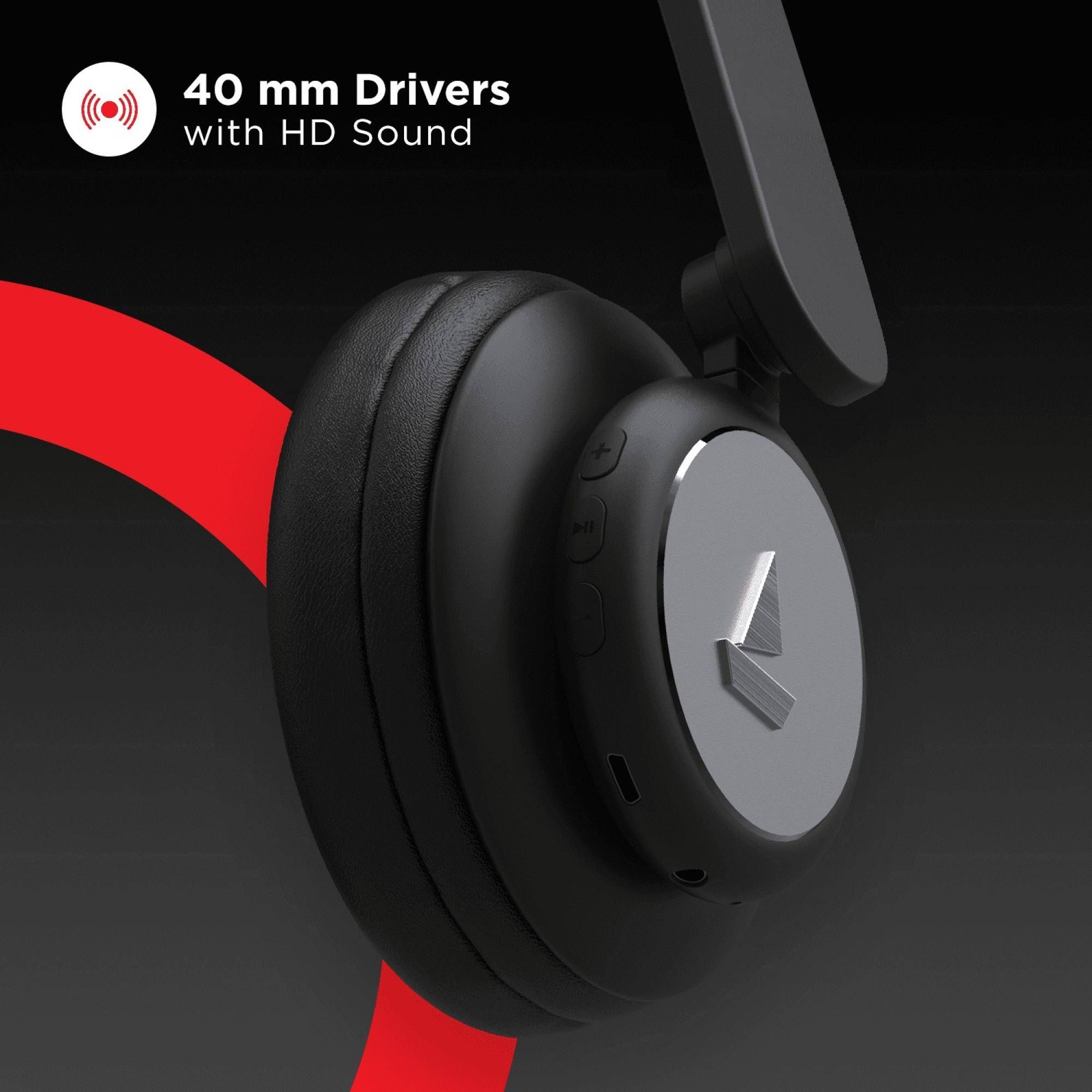 boAt Rockerz 450 Bluetooth Headphone with Mic (Dual Connectivity, On Ear, Luscious Black)_7