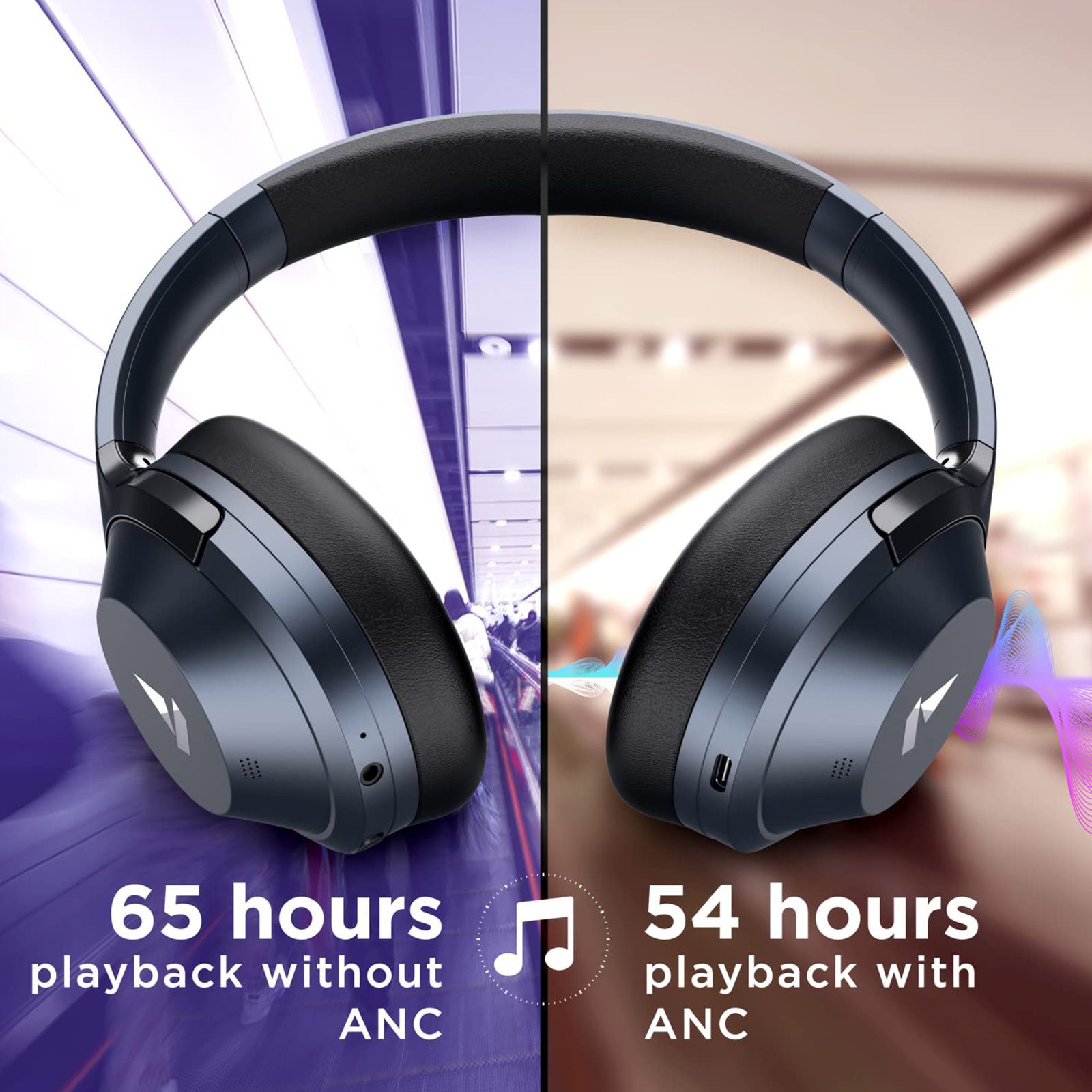 boAt Nirvanaa 751 ANC Bluetooth Headphone with Mic (Google Assistant Enabled, Over Ear, Bold Blue)_4